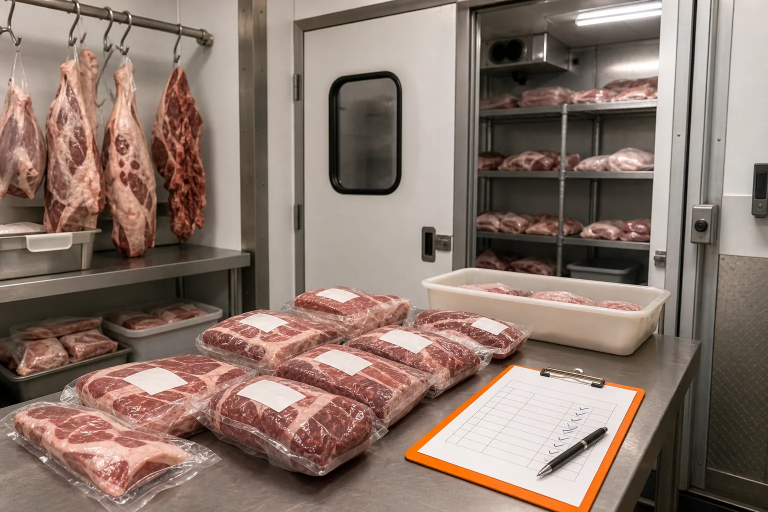 Comparing meat processor inspection status services and pickup details