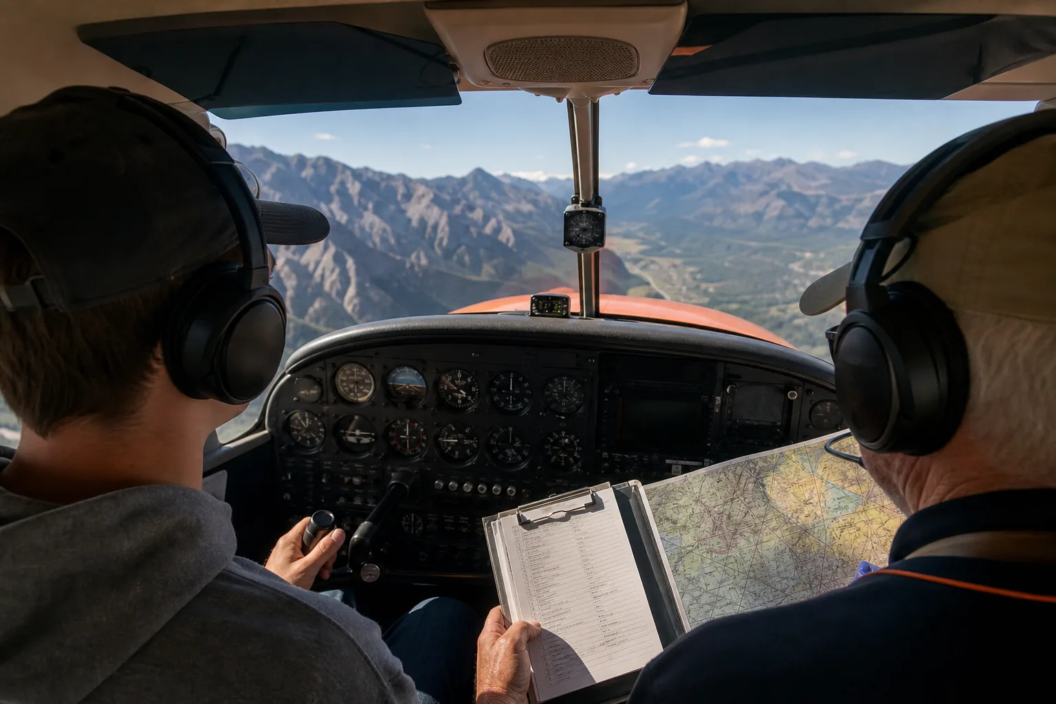 Sport pilot flight training and solo preparation in a small airplane