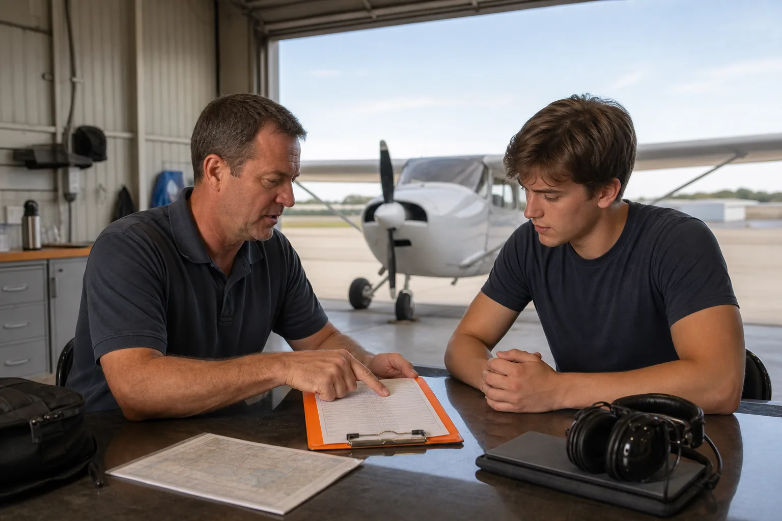 Discovery flight preparation for a new student pilot