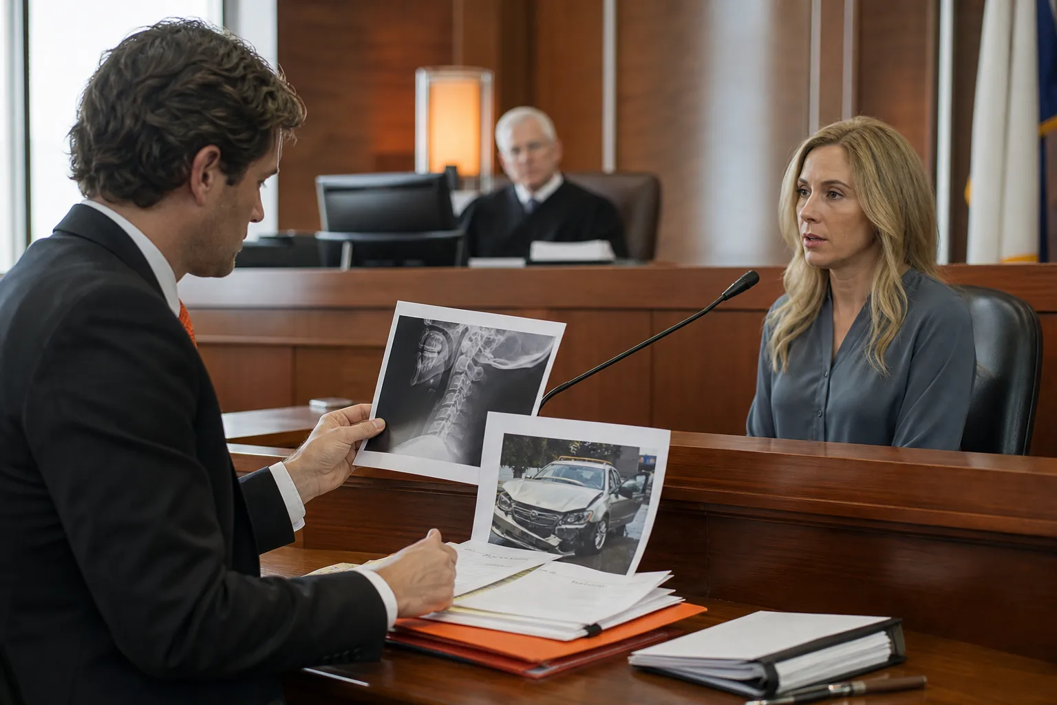 Evidence and testimony in a Utah car accident injury trial