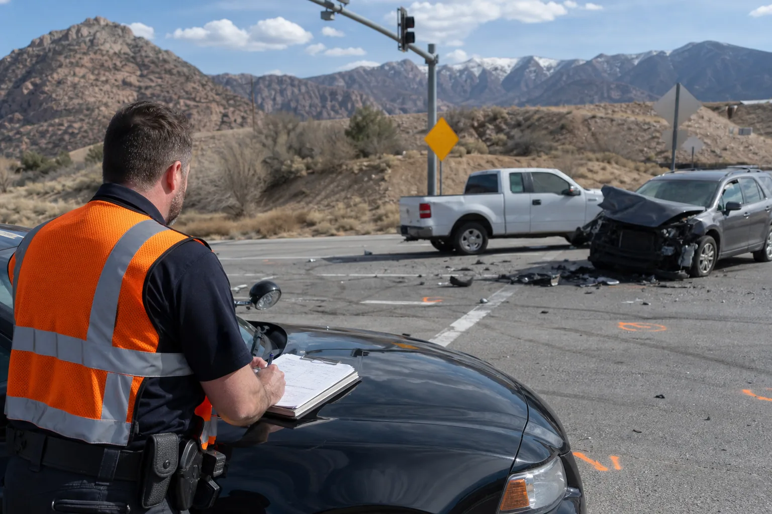 Utah accident evidence showing duty breach causation and damages.