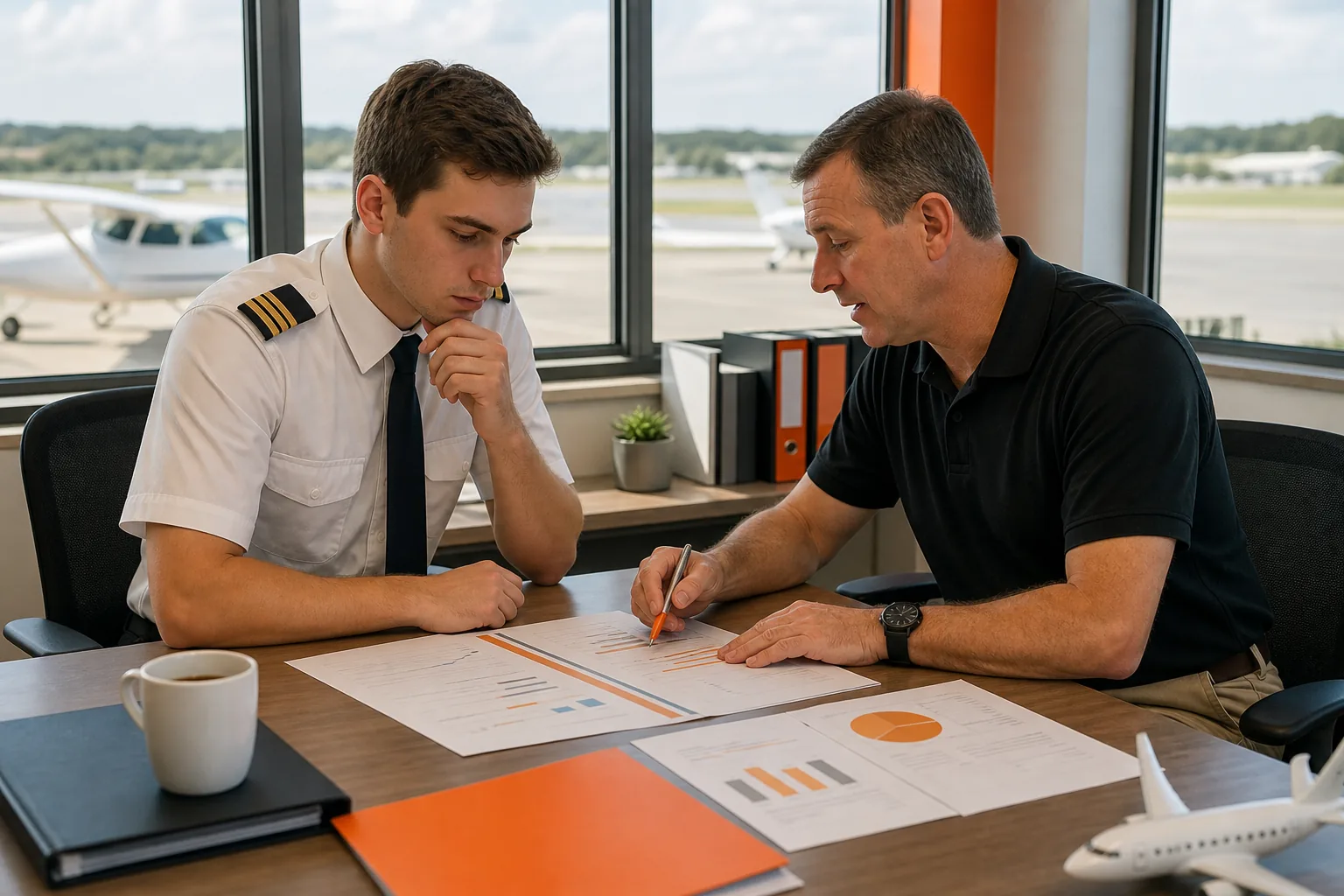 Aspiring airline pilot planning part 61 flight training costs and career milestones.