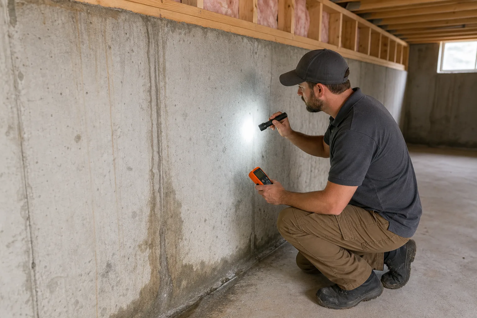 Utah basement foundation inspection before insulation installation