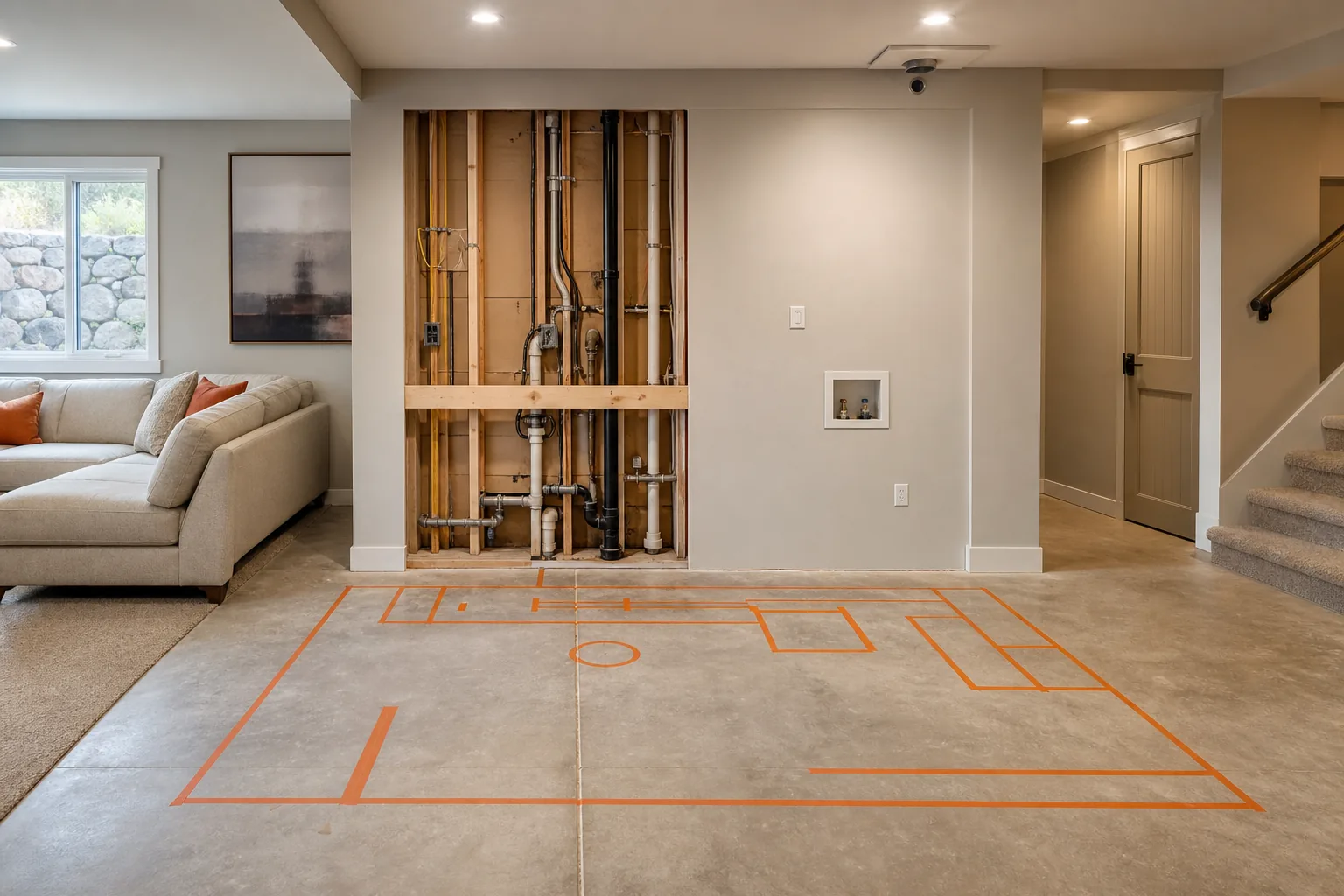 Utah basement wet bar location planning and layout