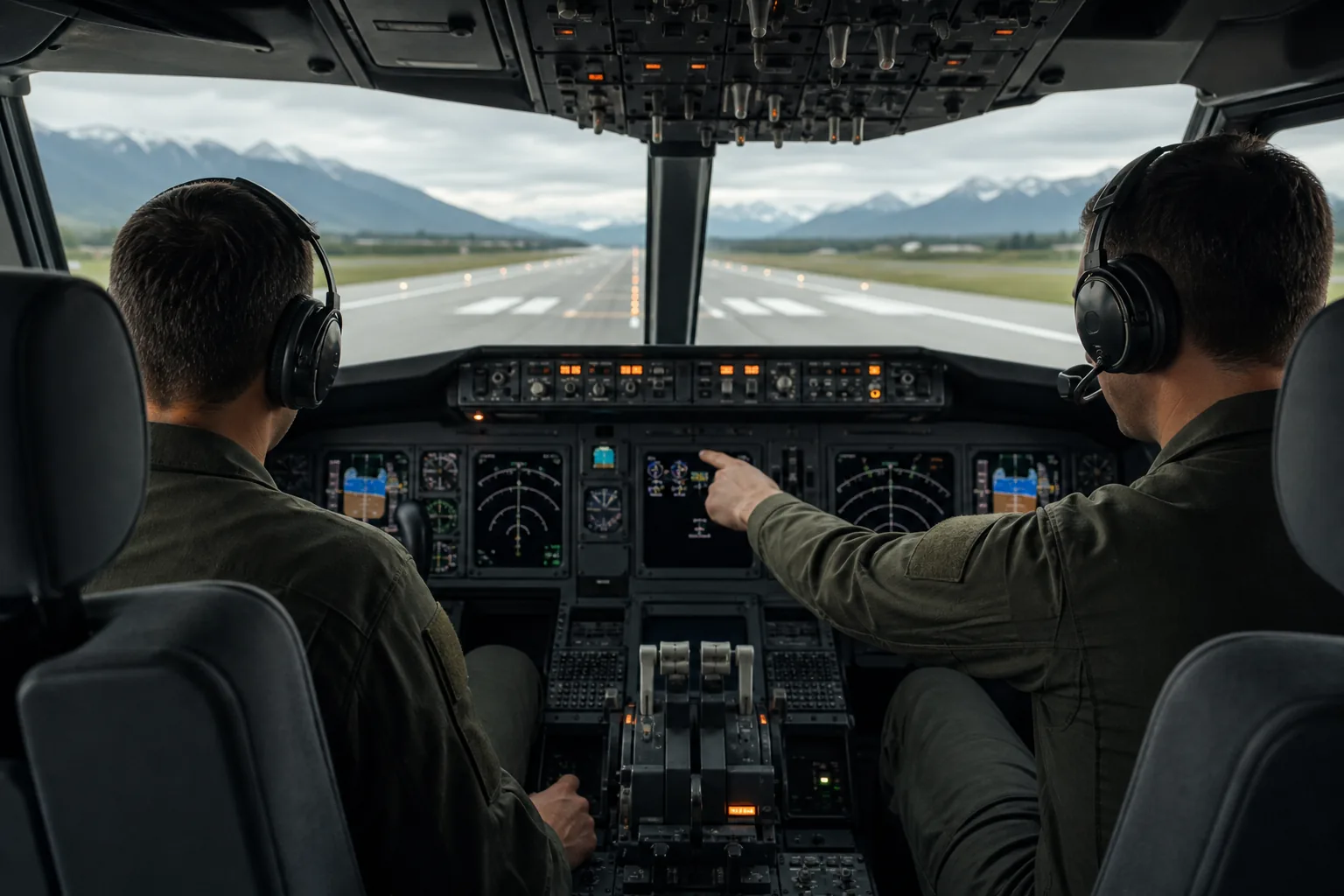 Military pilot completing fixed-wing multi-engine training for an airline career.