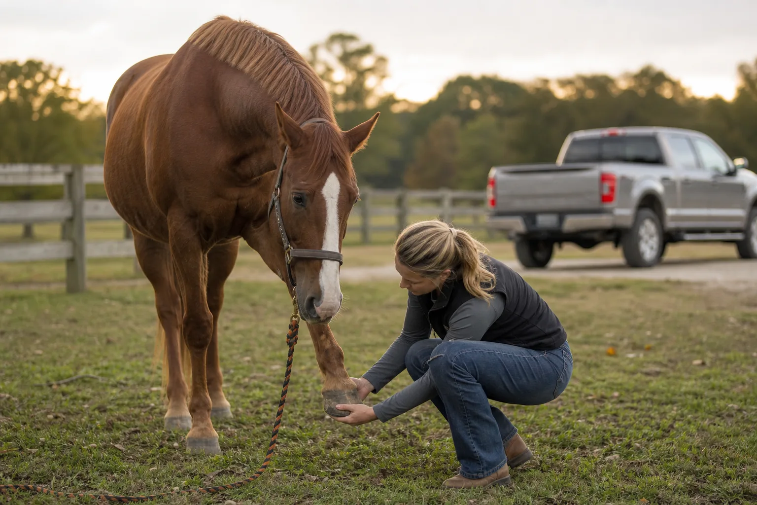 Horse hoof pain and laminitis warning signs