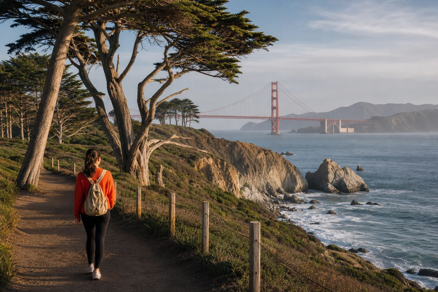 Lands End coastal walk in a three-day San Francisco itinerary