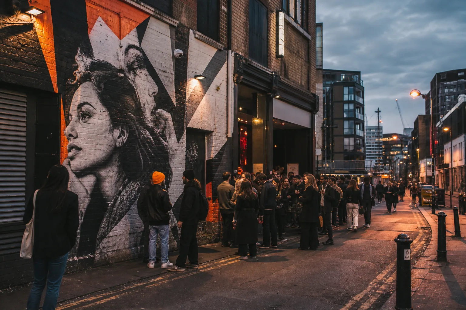 Shoreditch London street art and nightlife