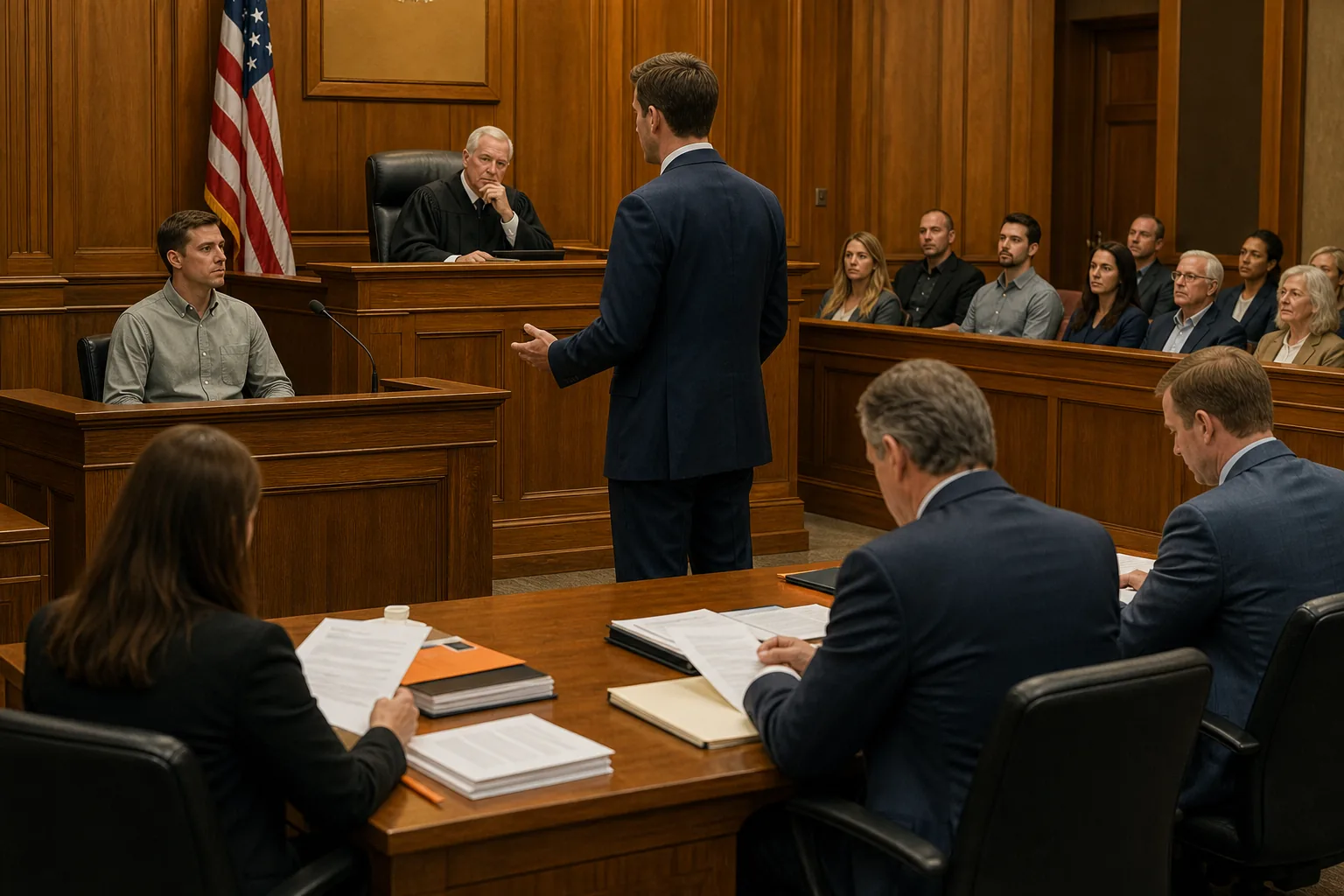 Witness testimony and evidence in a Utah personal injury courtroom