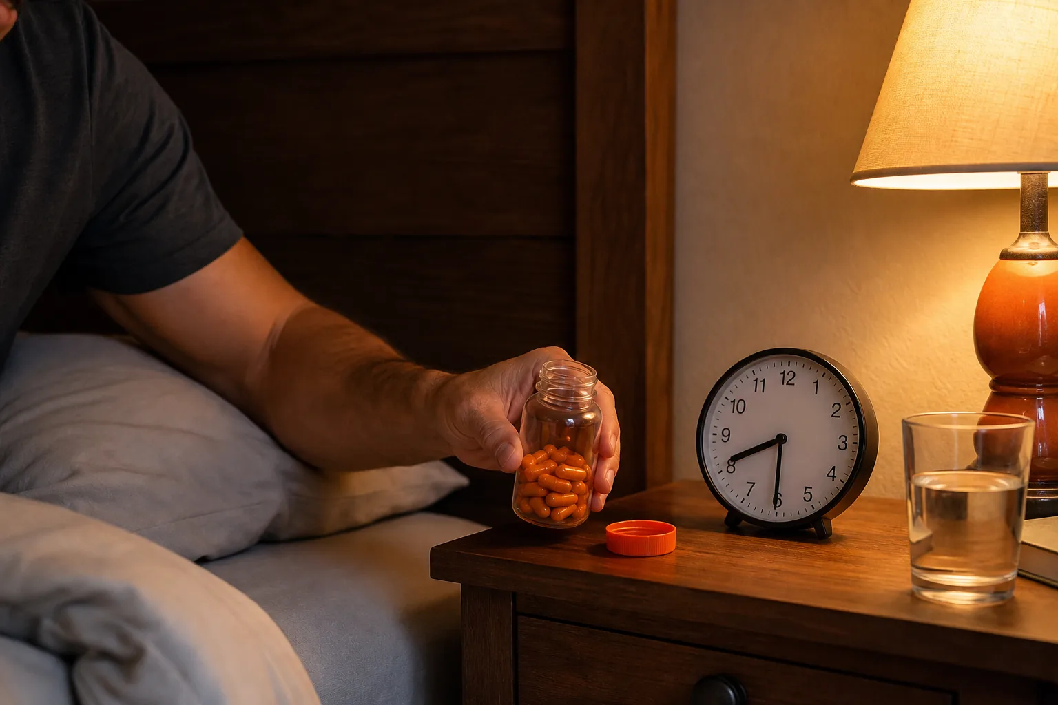 Timing routine for male endurance supplement