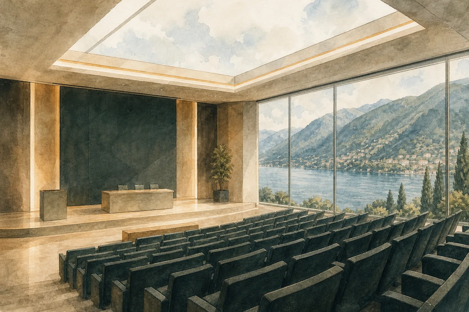 Meeting rooms Lake Como auditorium