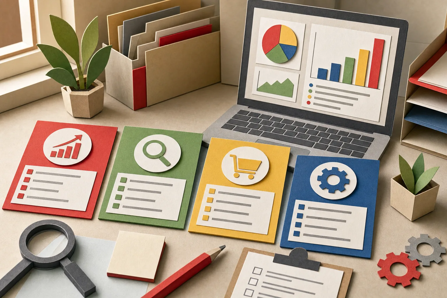 ecommerce SEO audit scope and success metrics workflow.