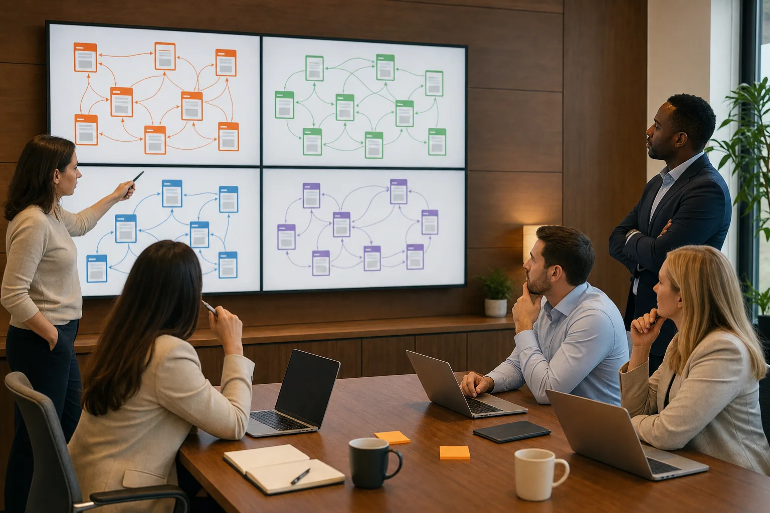 Law firm website content audit and SEO silo map