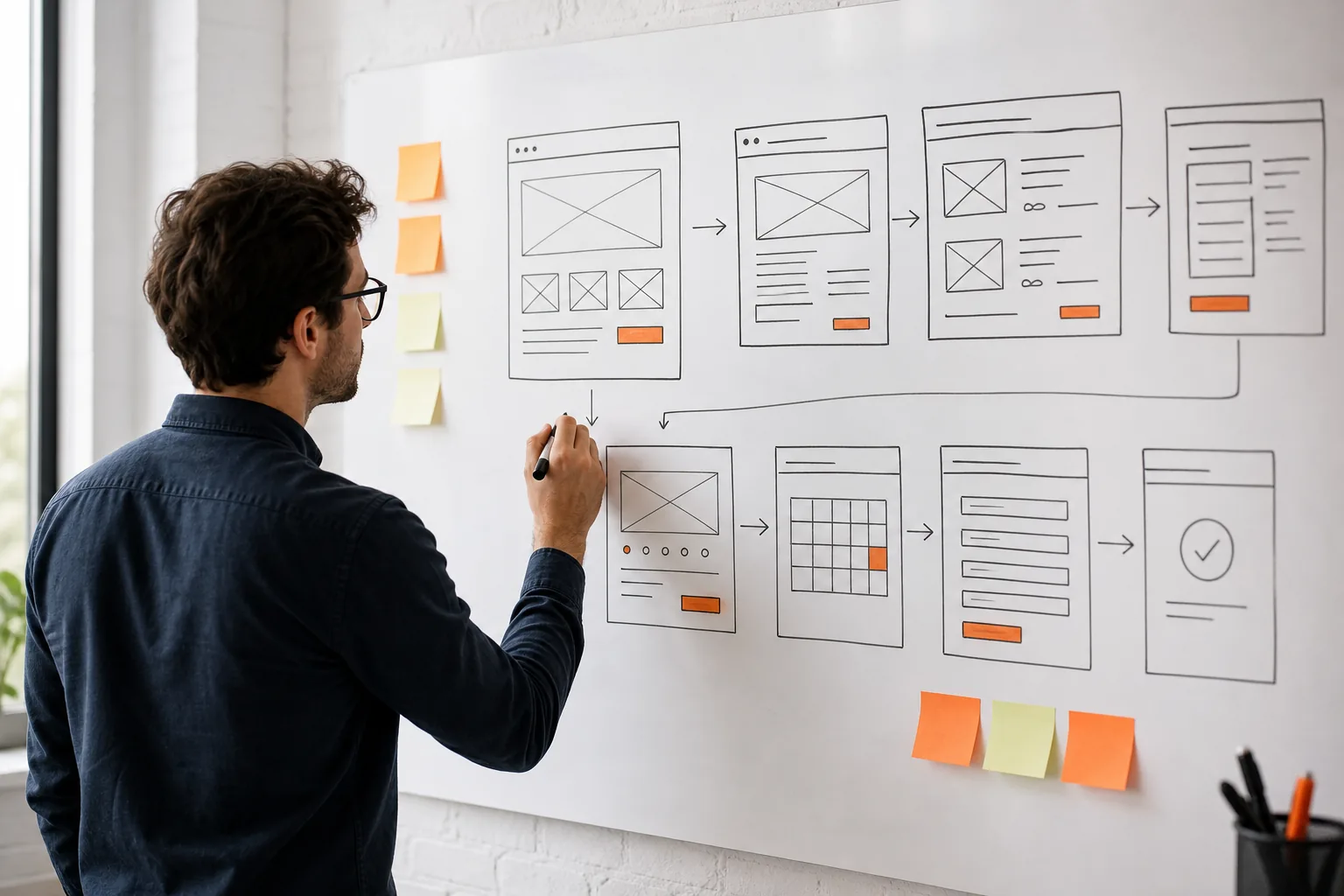 Hospitality website design guest journey mapping