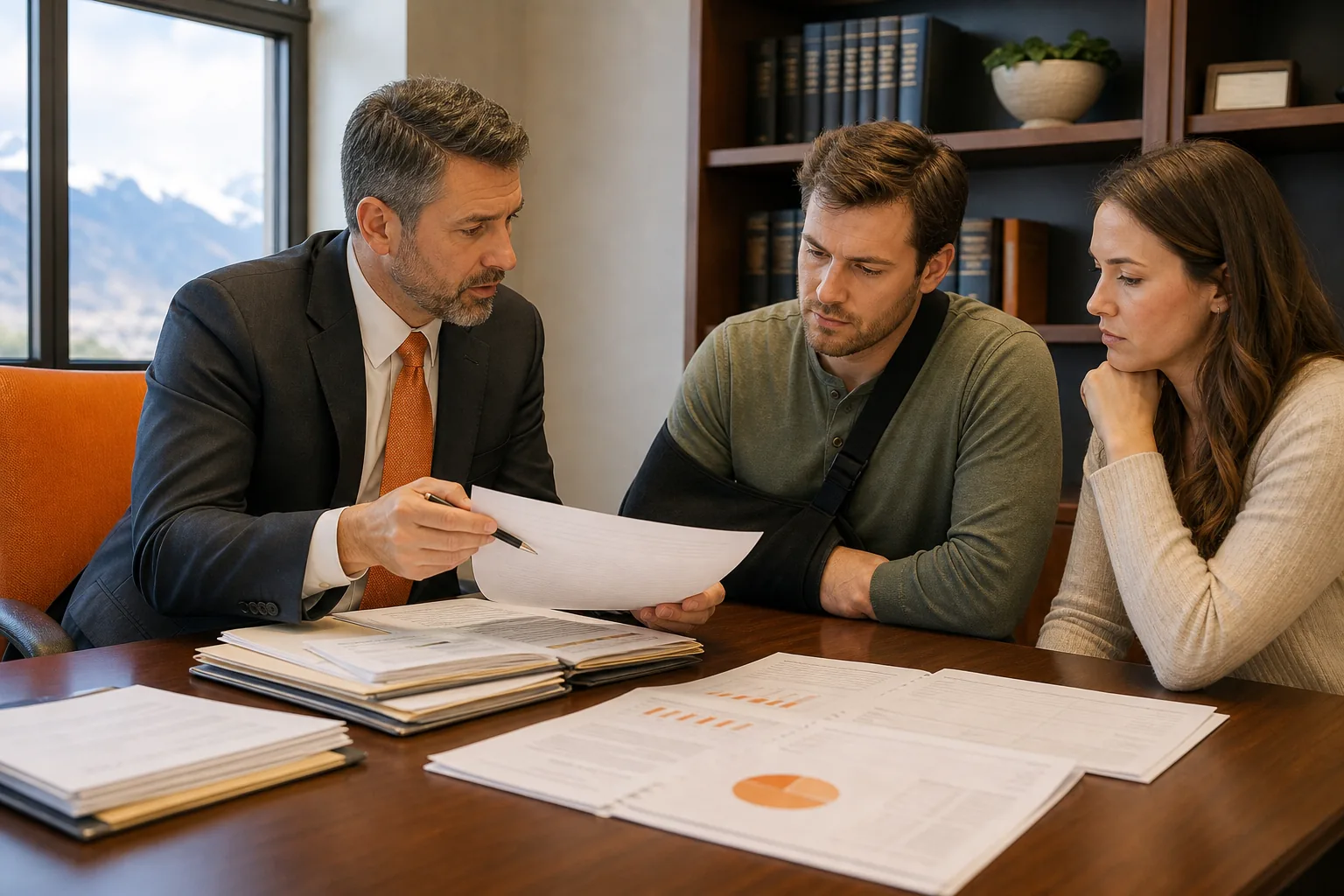 Utah medical malpractice lawyer reviewing medical records and settlement damages