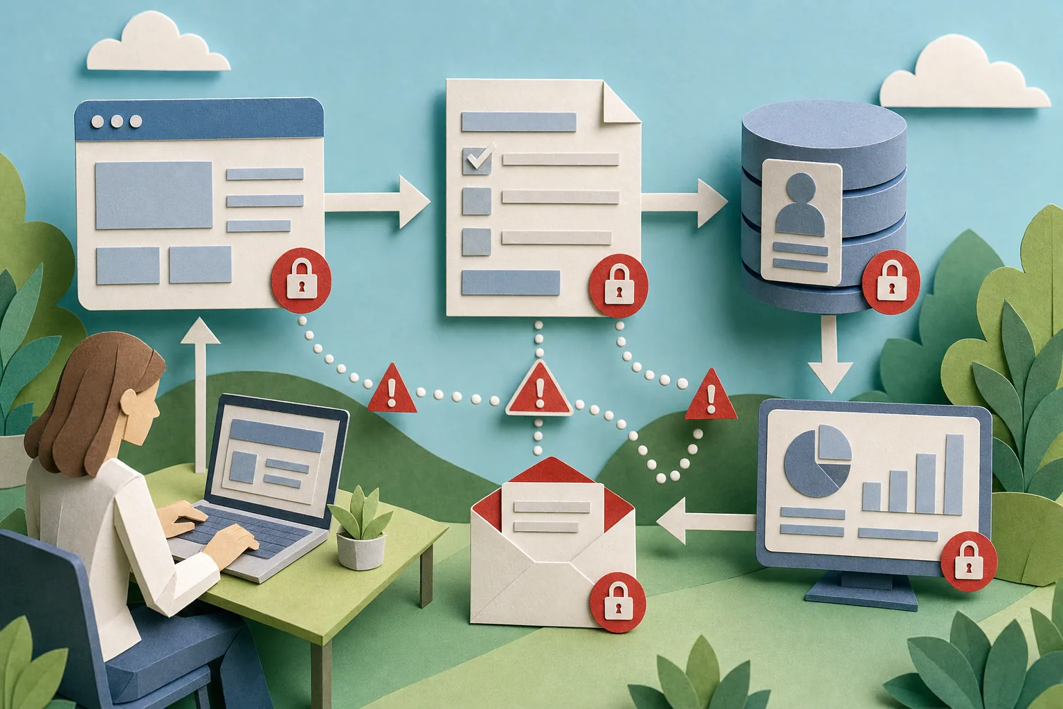 HIPAA marketing PHI data flow map across healthcare marketing systems.