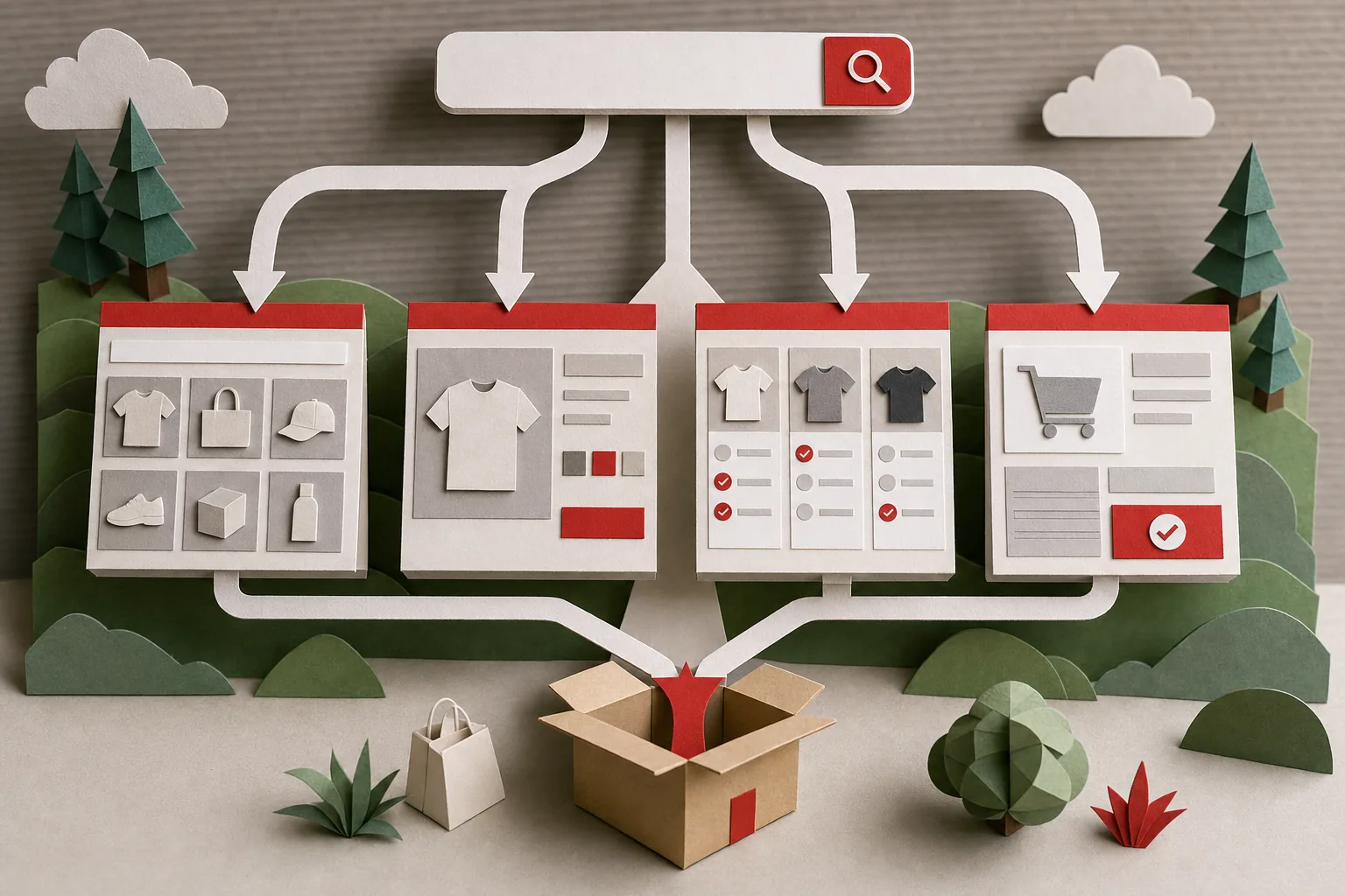 ecommerce keyword research intent map from search query to store page