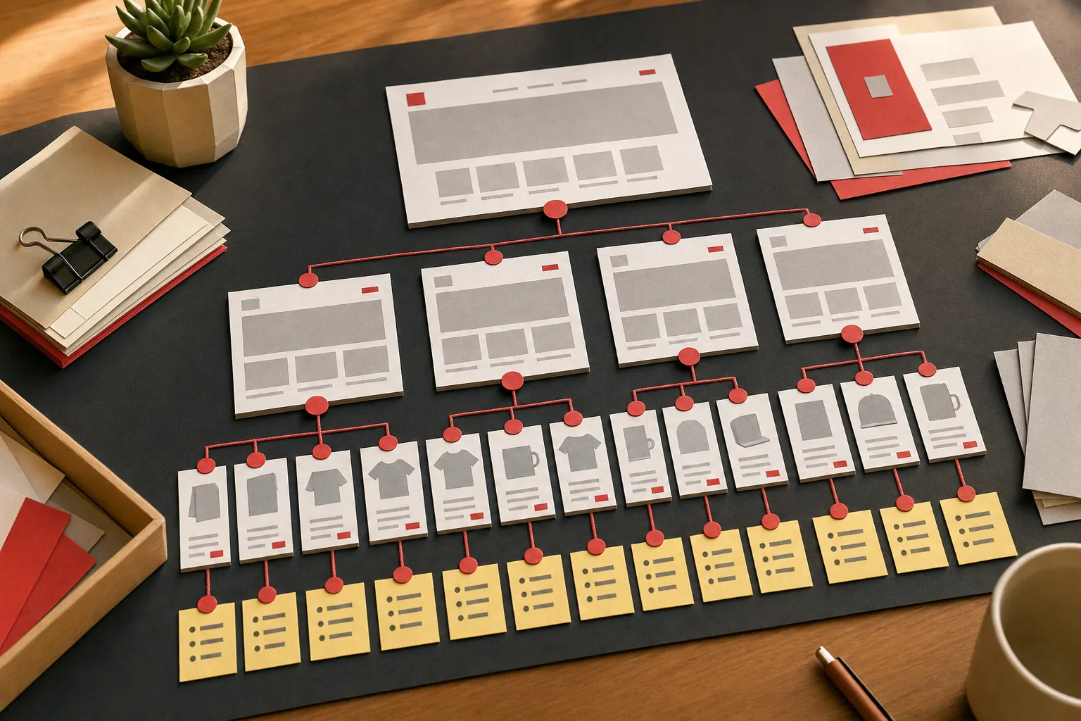 Shopify collection page SEO site structure and search intent map