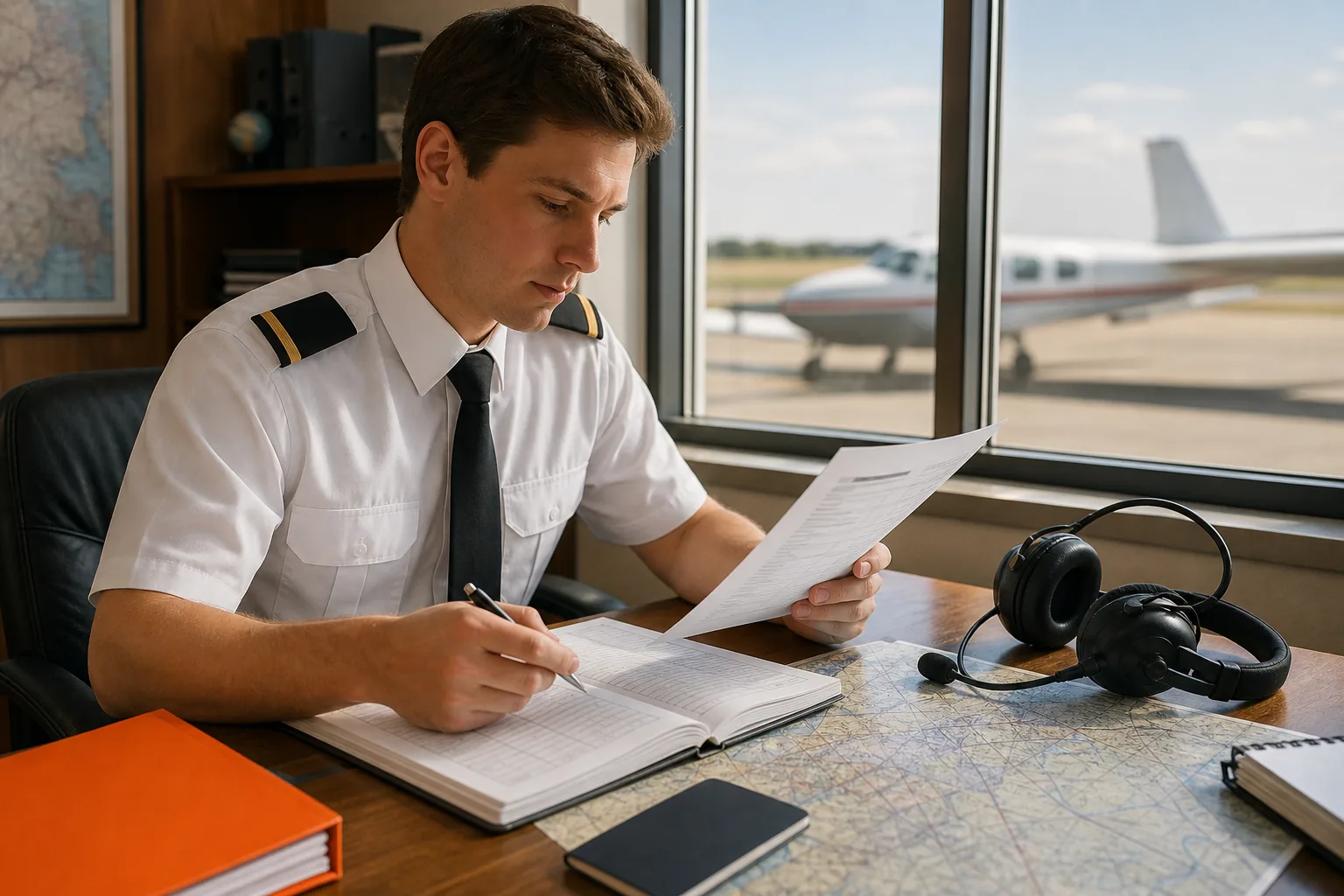 Aspiring airline pilot reviewing FAA medical and flight requirements in the United States