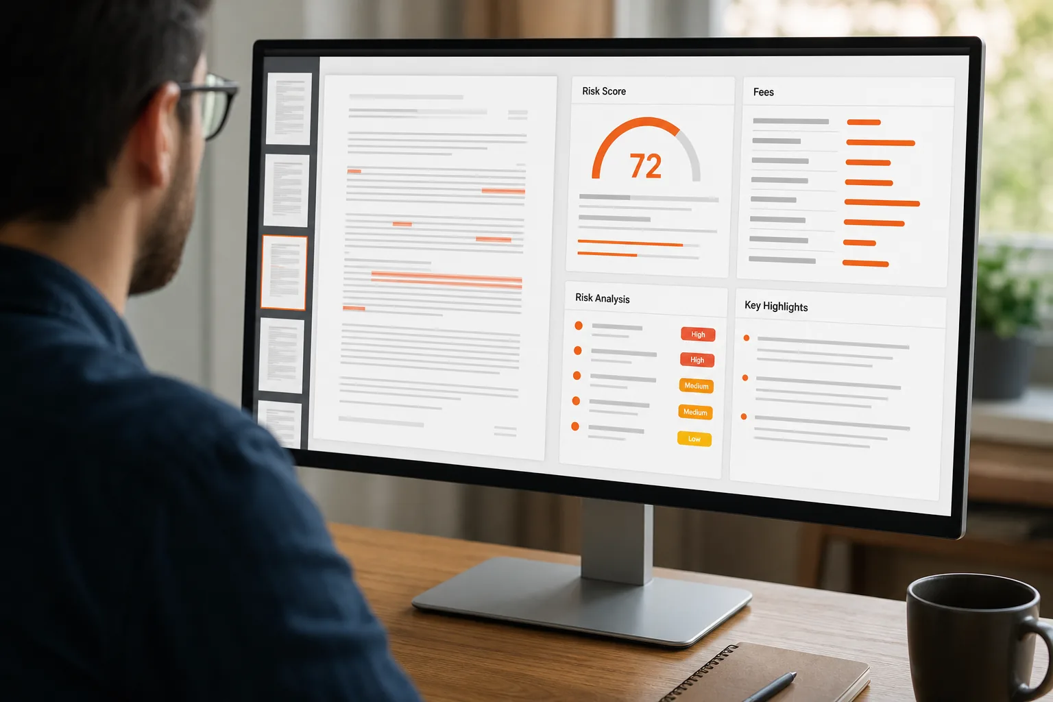 LeaseGuard AI lease review dashboard highlighting benefit package risks