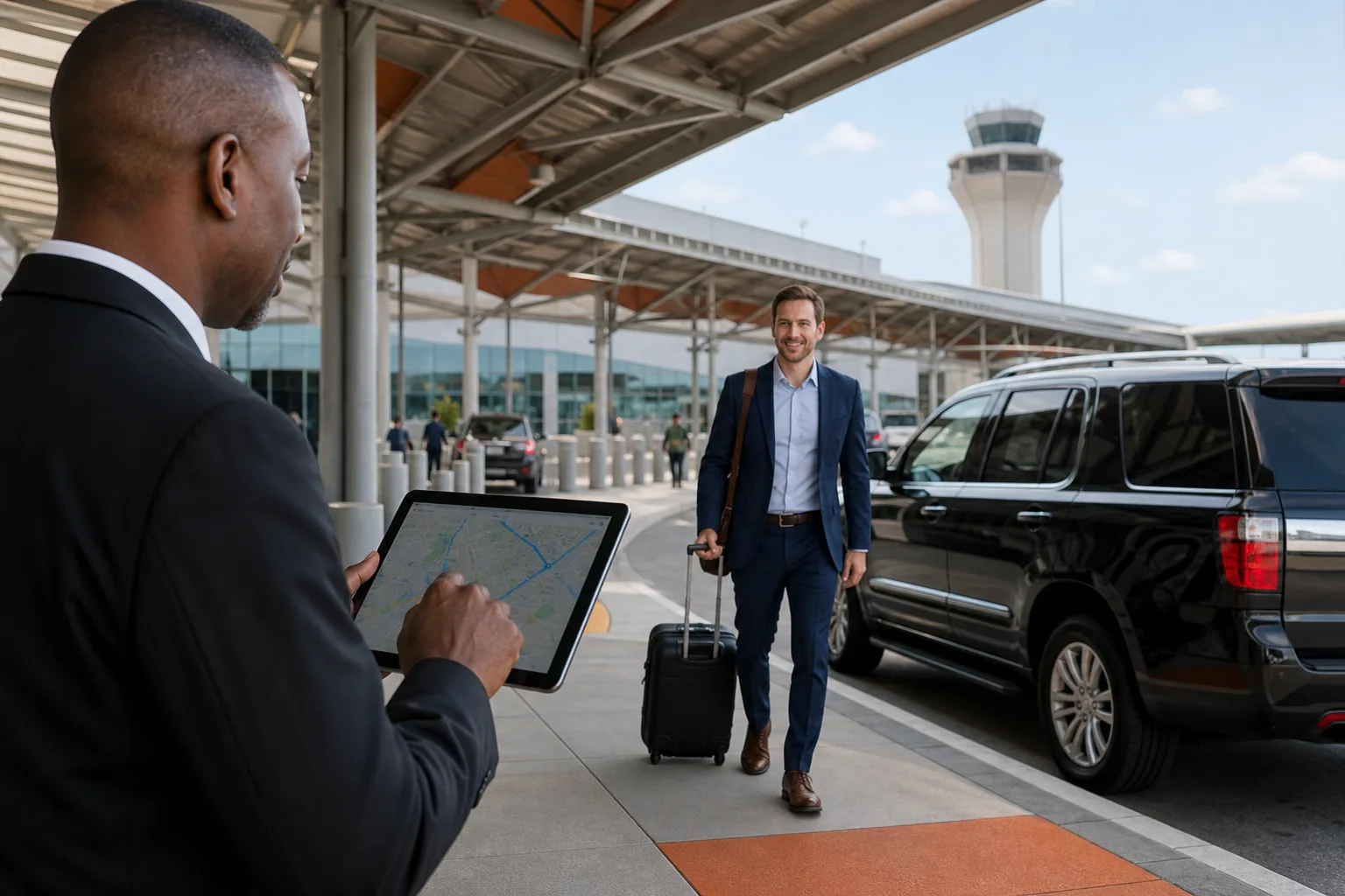 Real-time GPS tracking for Minneapolis corporate airport transportation