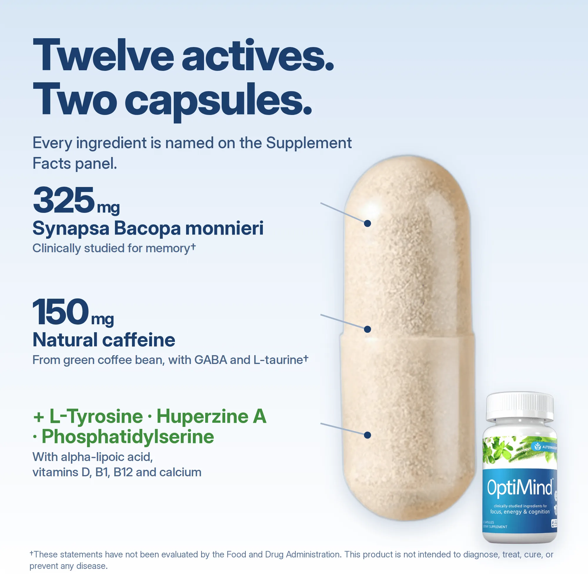 Person planning a clear focus and memory supplement routine in the United States.