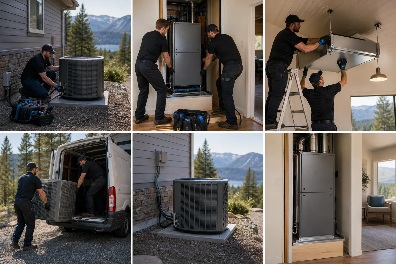 HVAC installation timeline for a home system replacement in Northern California.