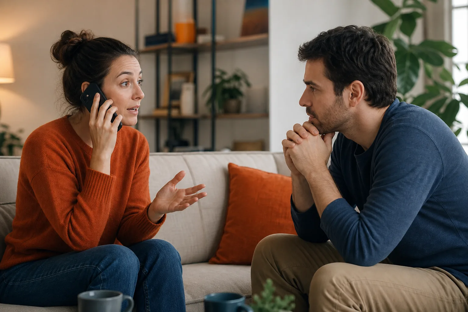 Clear, calm conversation with ex‑partner