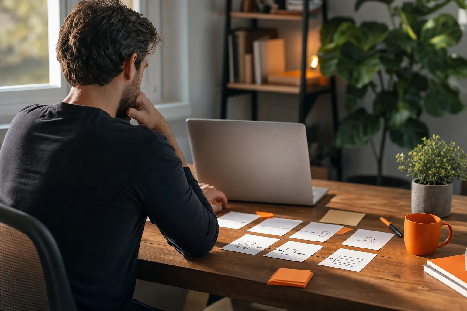 Founder testing a focused SaaS MVP with a simple customer workflow.