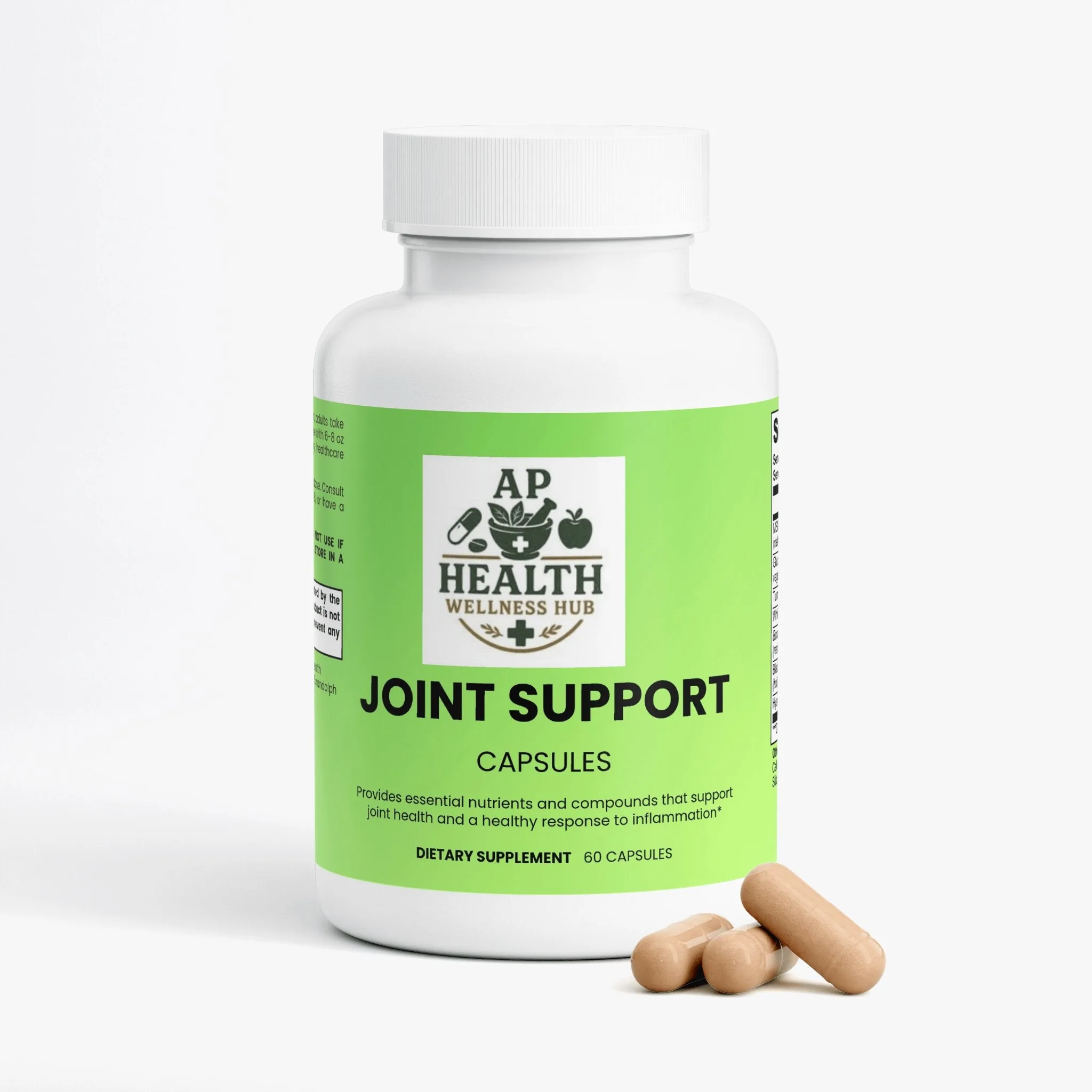 Glucosamine joint health diagram showing cartilage support
