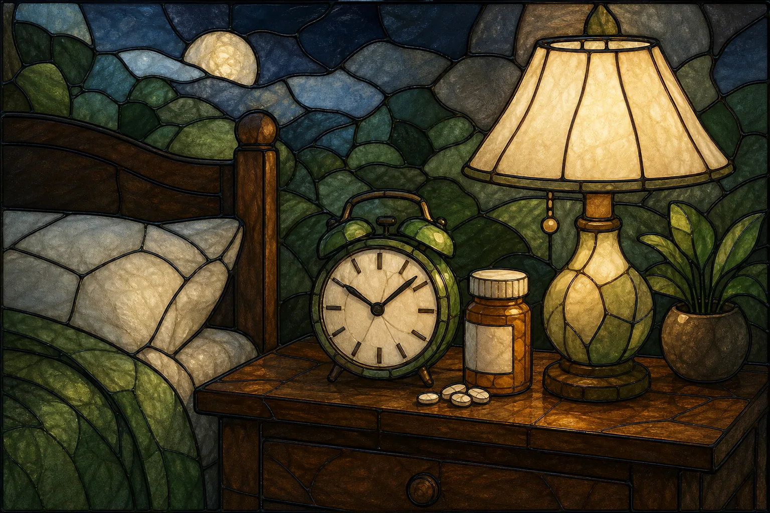 Melatonin timing bedtime routine clock nightstand