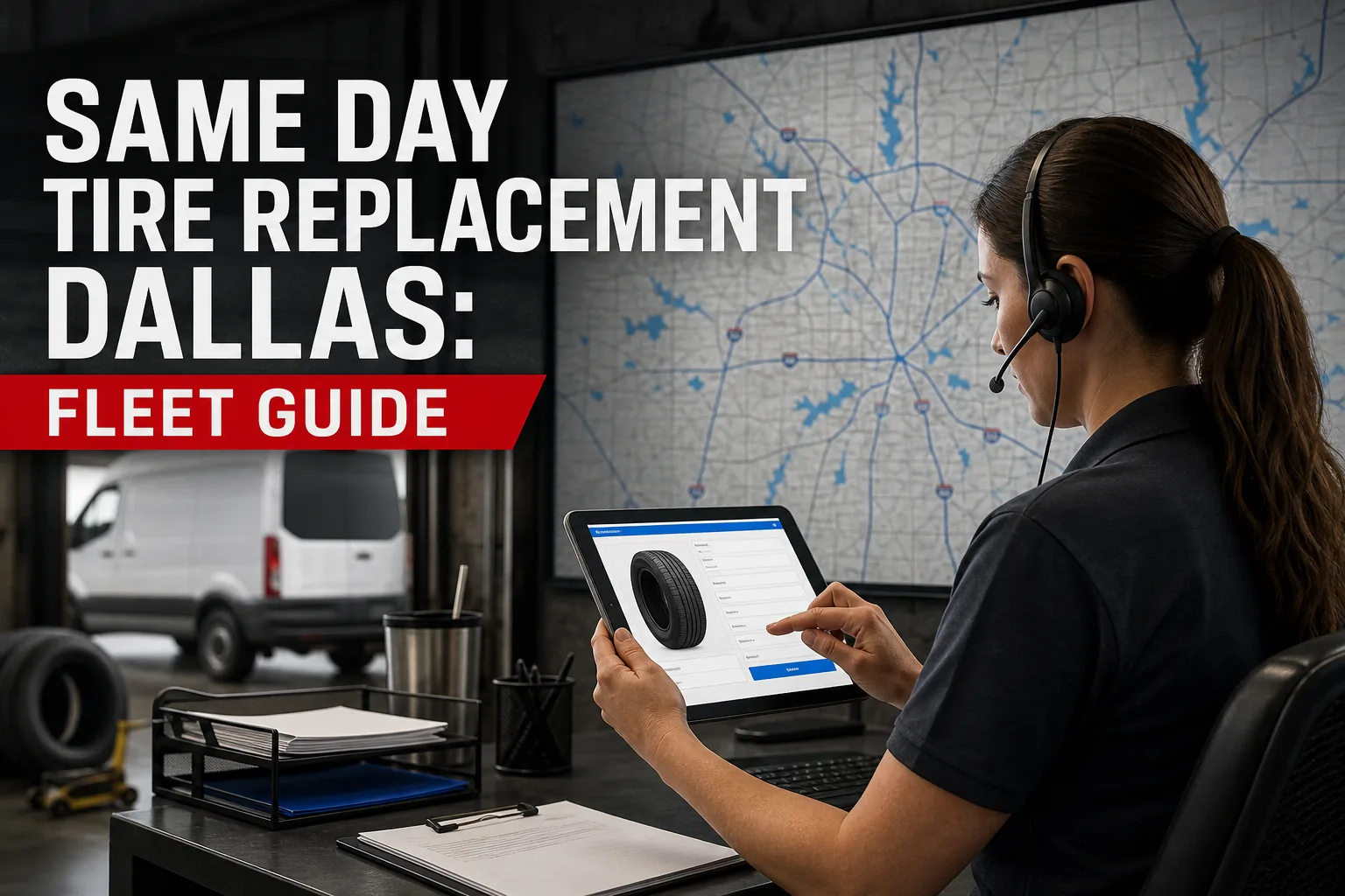 Dispatch tablet tire info entry Dallas