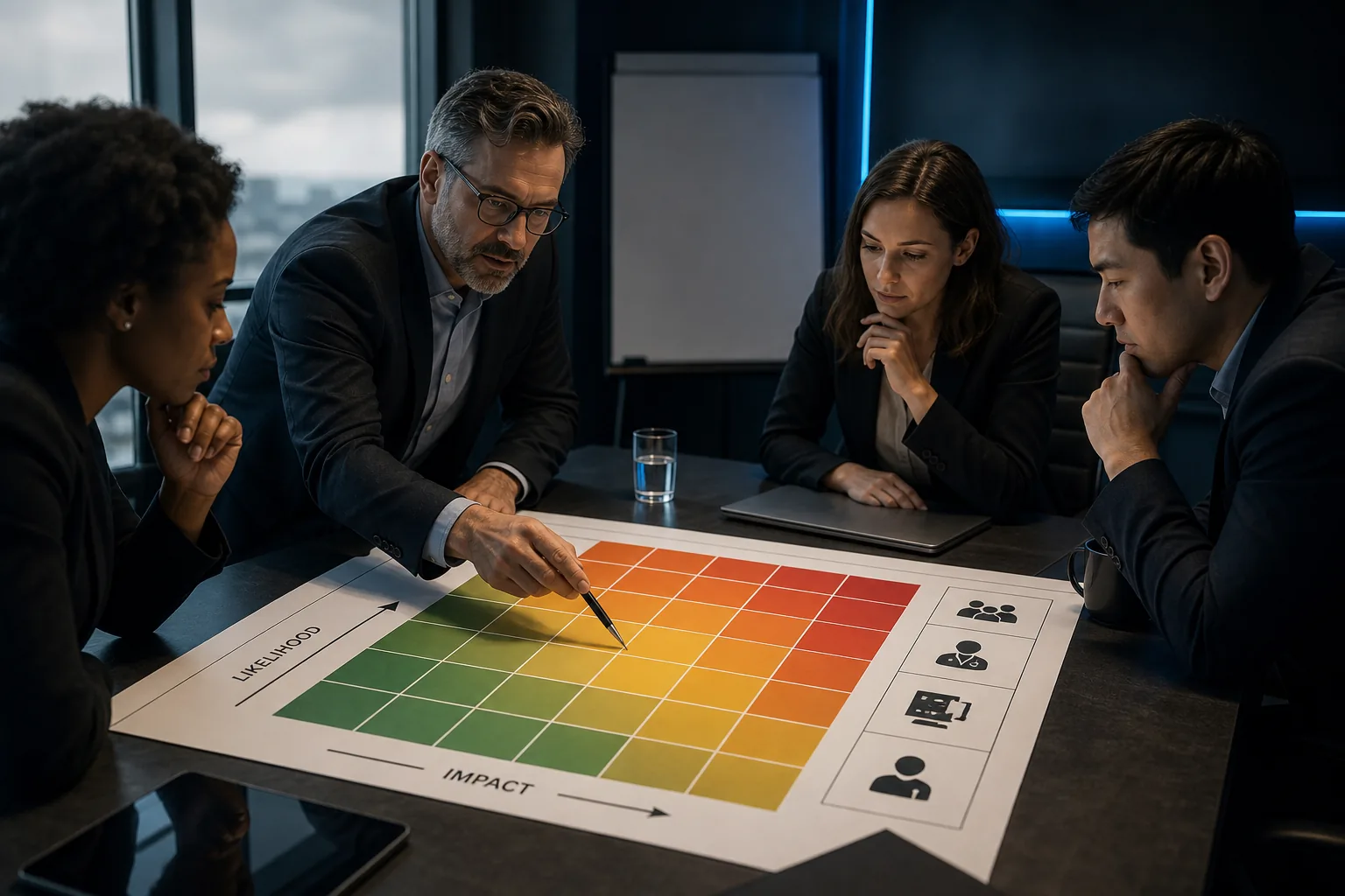 Evaluating likelihood and business impact for cybersecurity risks