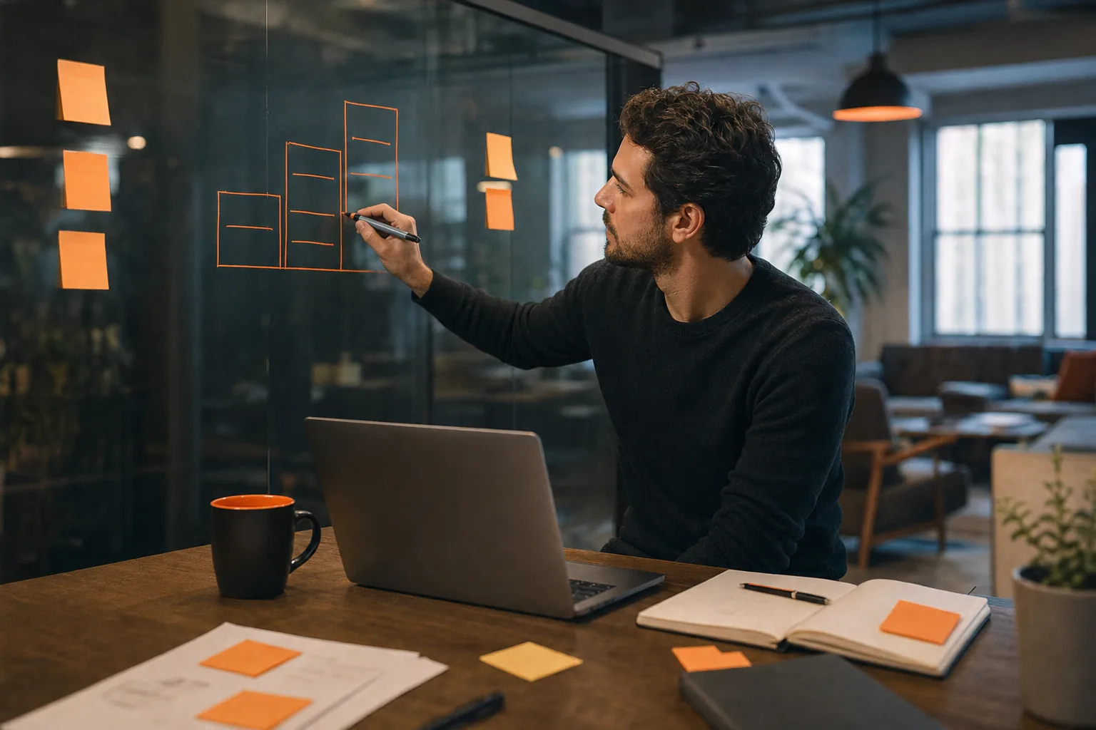 SaaS founder shaping subscription plans around customer value.