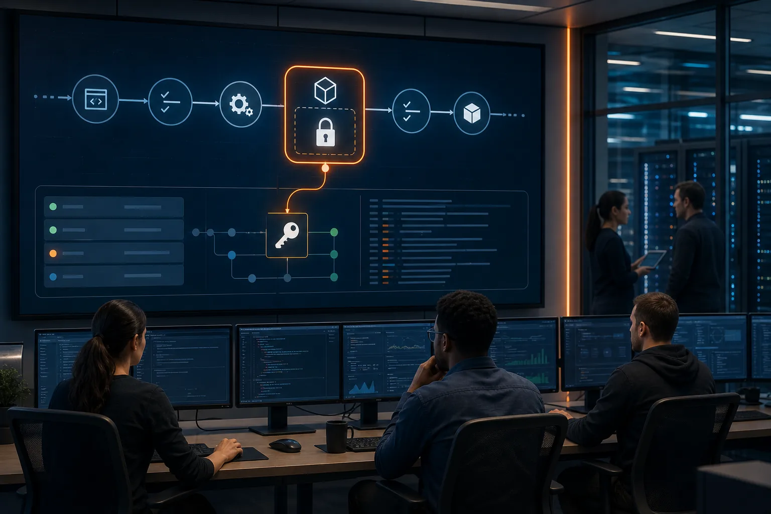 CI/CD environment variable access scoped to the job that needs the secret.
