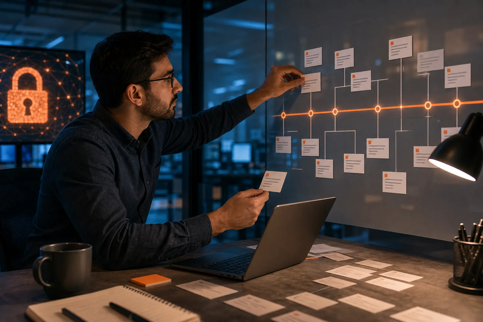 Security engineer documenting secret access findings and response steps.
