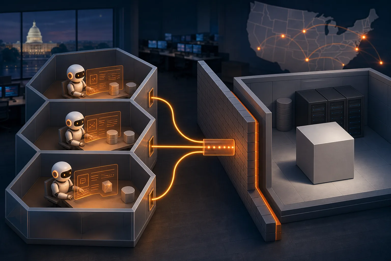 Isolated AI agent sandbox with restricted tools and network access.