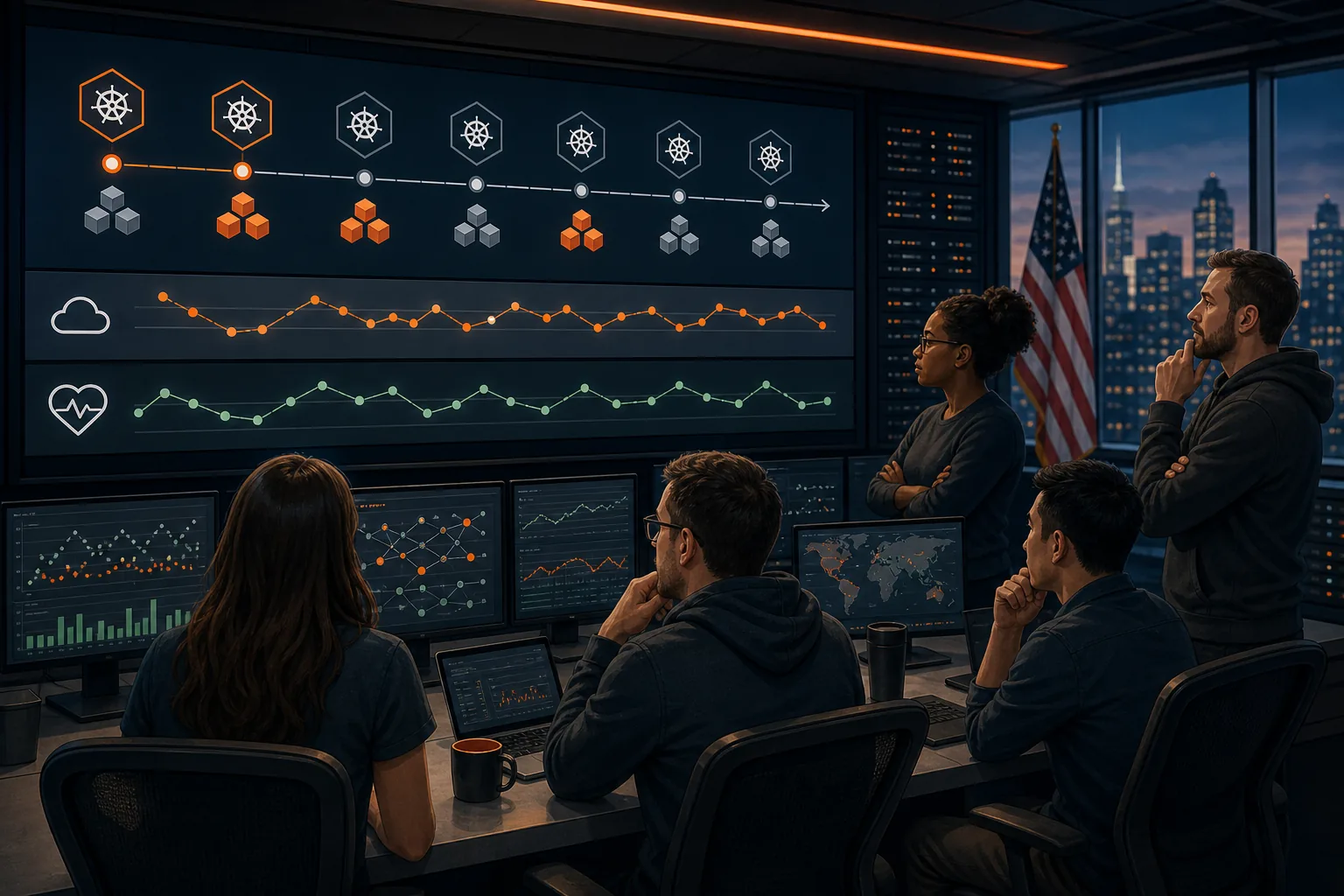 DevOps team verifying a secret rollback across application consumers after redeployment.