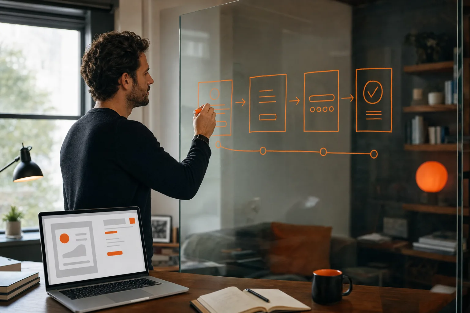 SaaS onboarding path guiding trial users to product activation.