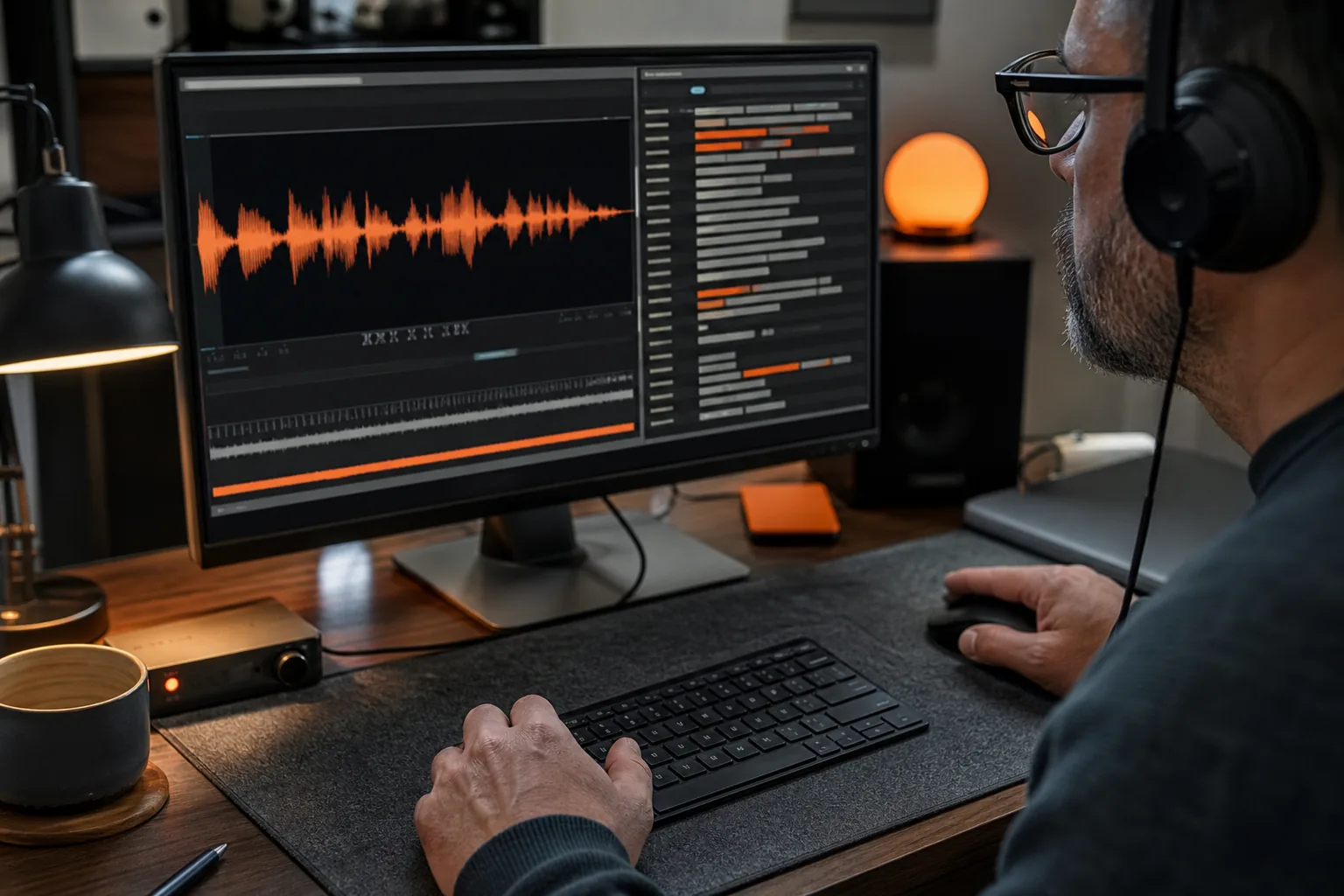 Tuning streaming transcription settings for a desktop interview