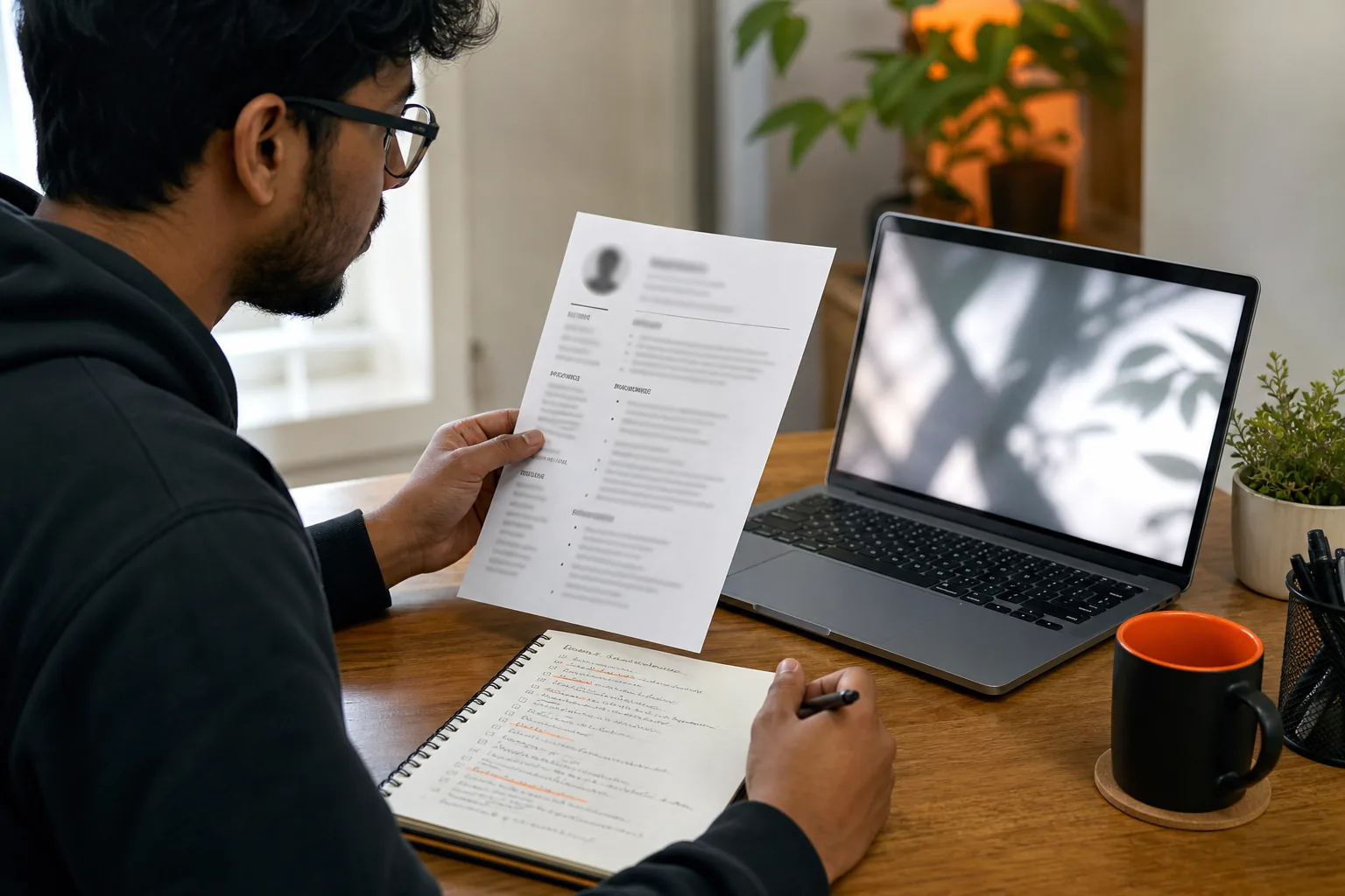 Resume privacy check before uploading a file for AI interview practice