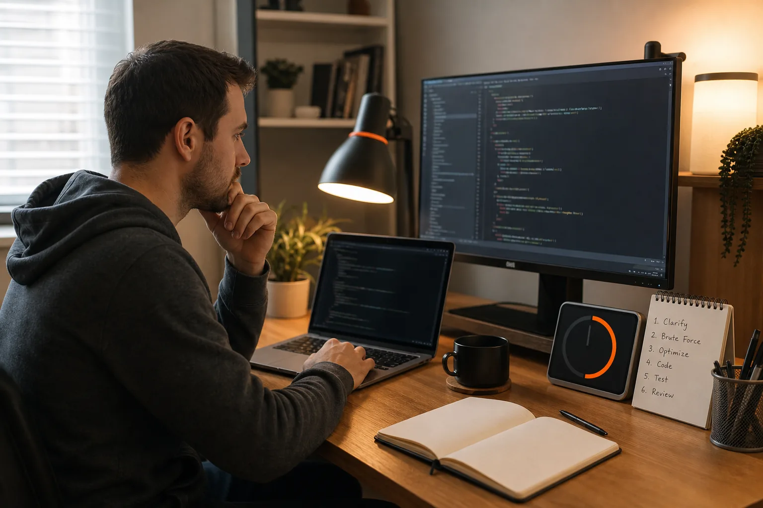 Coding interview time budget and pacing practice