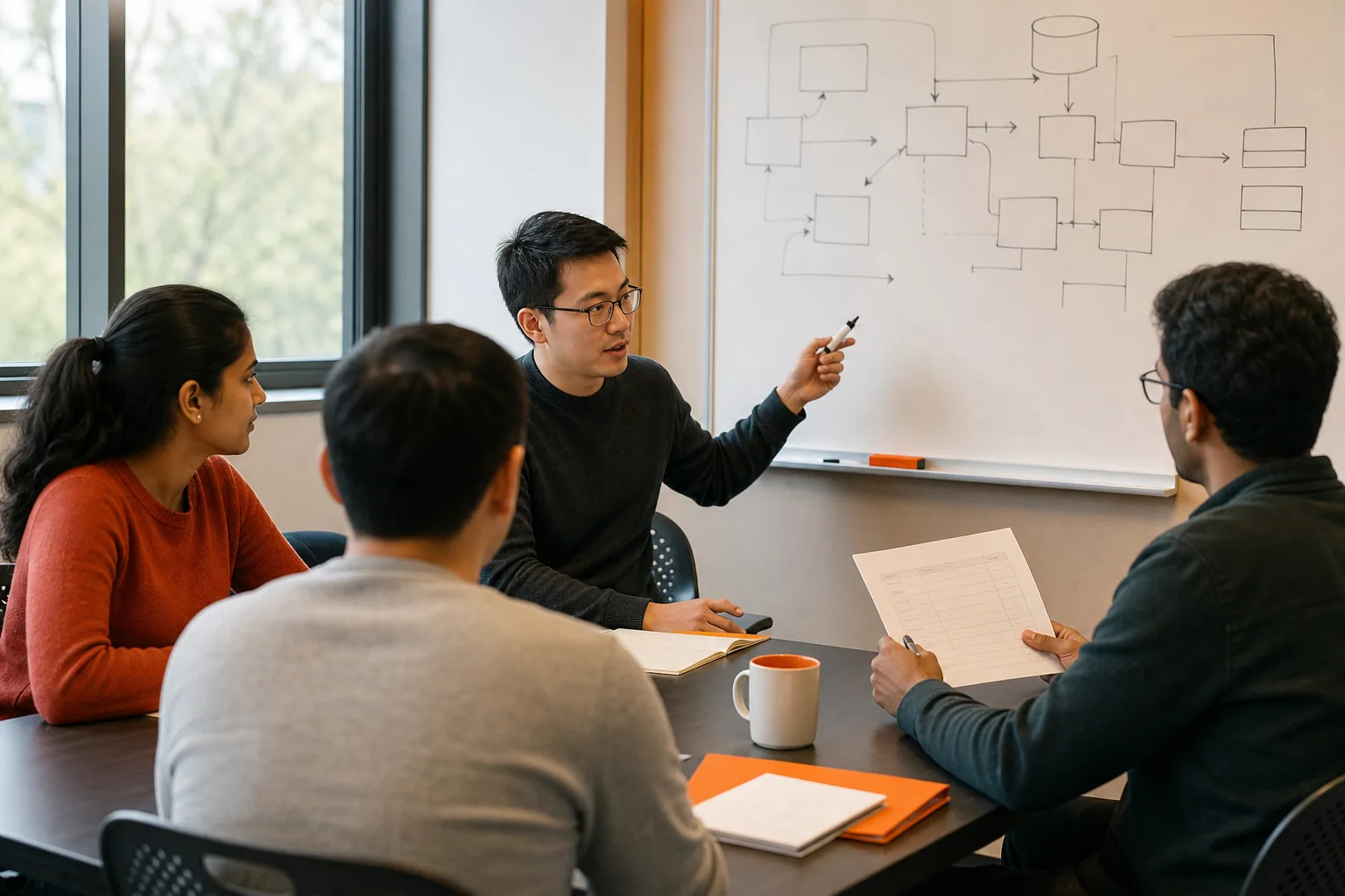 Engineering team running a consistent mock interview pilot.