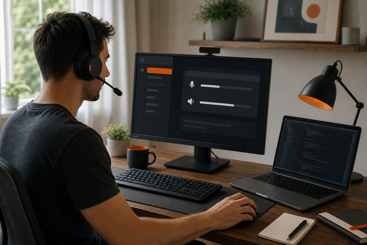 Testing audio permissions while setting up Phantom Code AI for a mock interview.