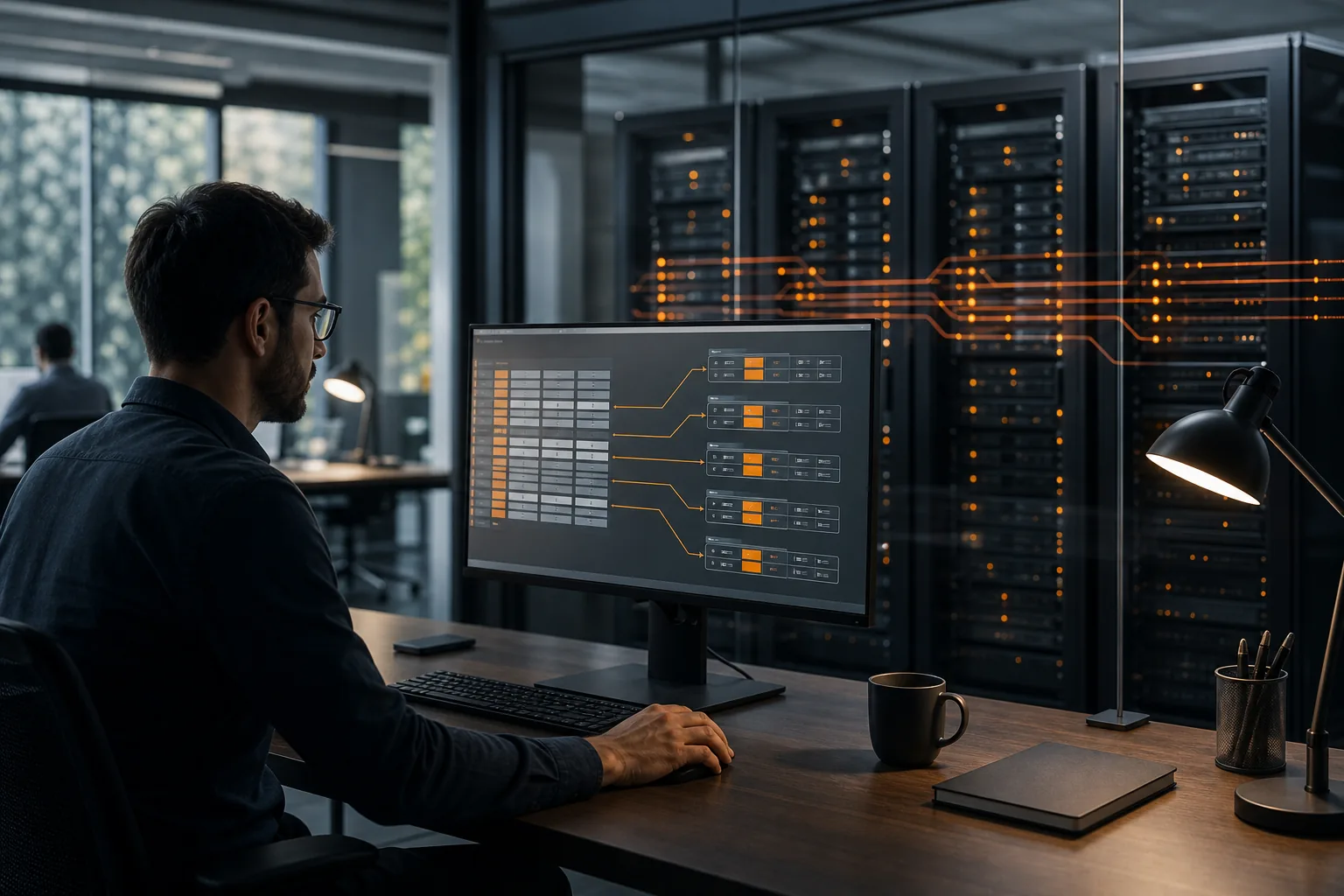 Database replication and sharding across multiple data partitions.