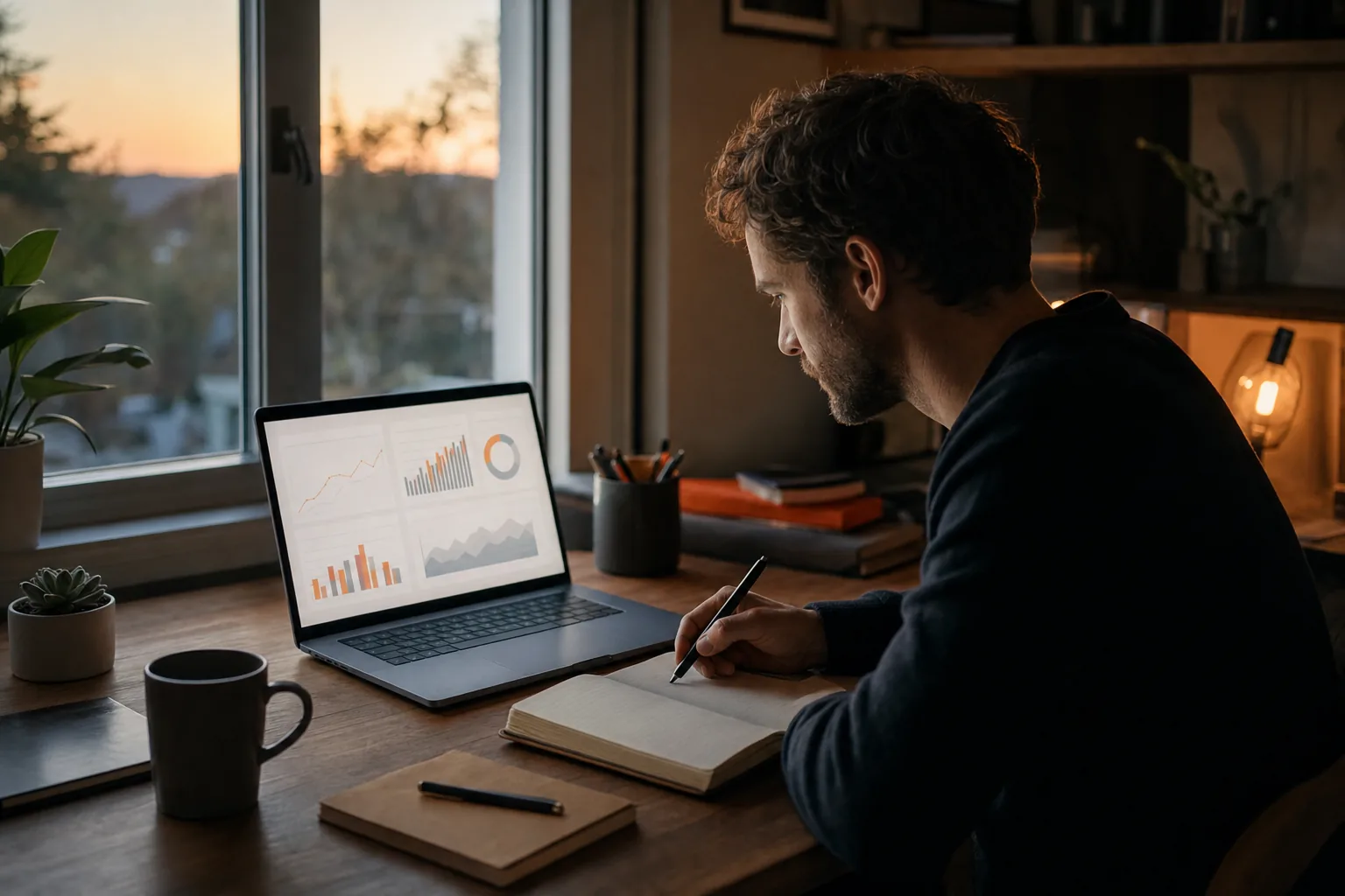 SaaS founder reviewing launch metrics and customer feedback after release.