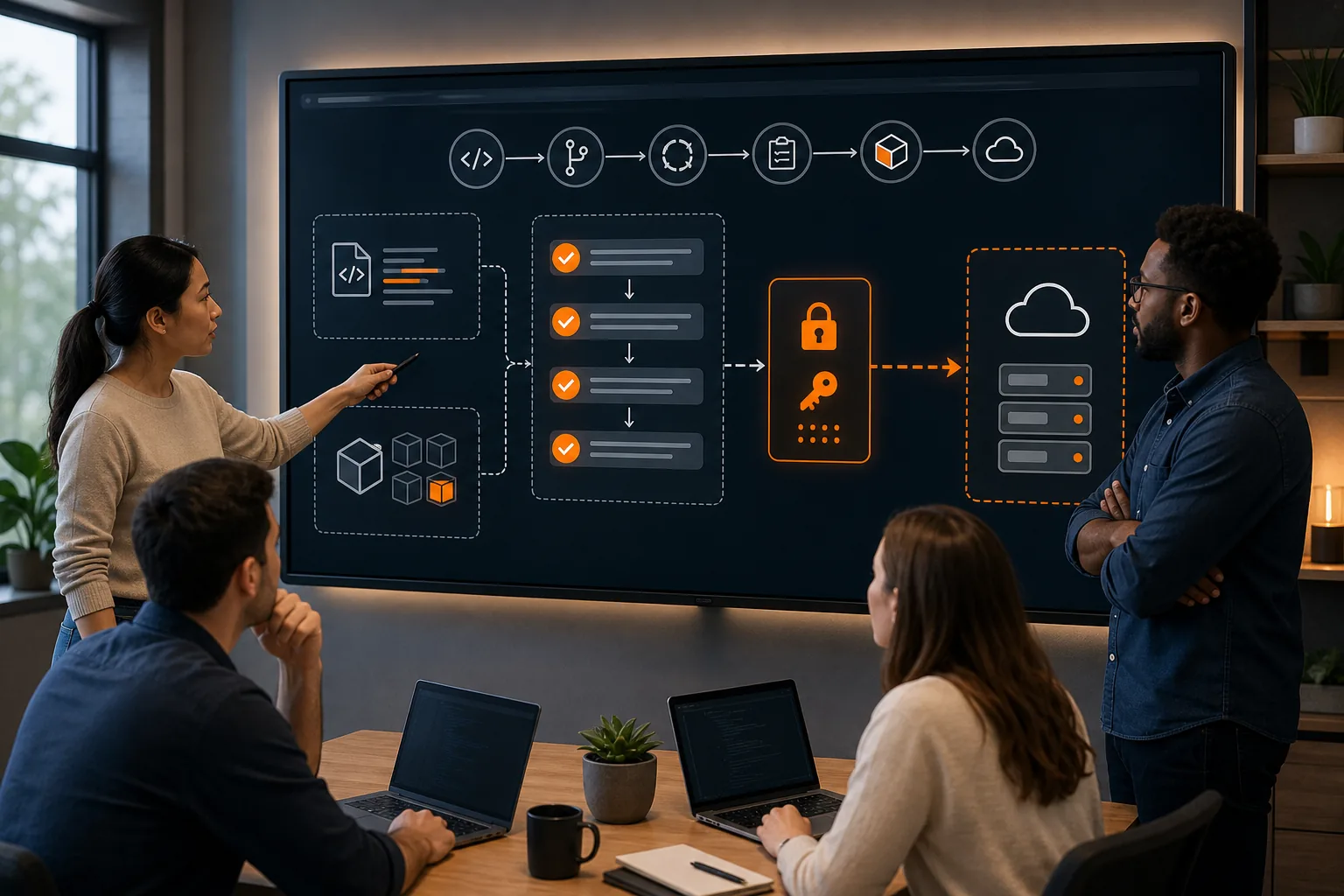 Secure API key injection from a secrets manager into CI/CD and production.
