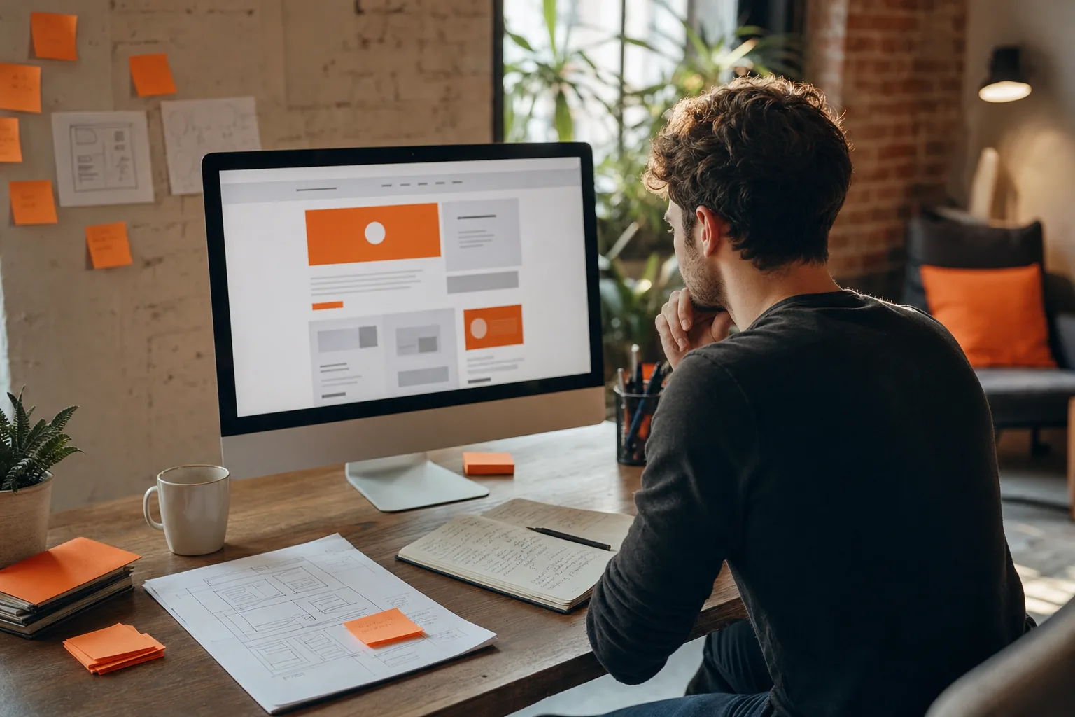 SaaS founder testing product demand with a landing page and customer feedback.