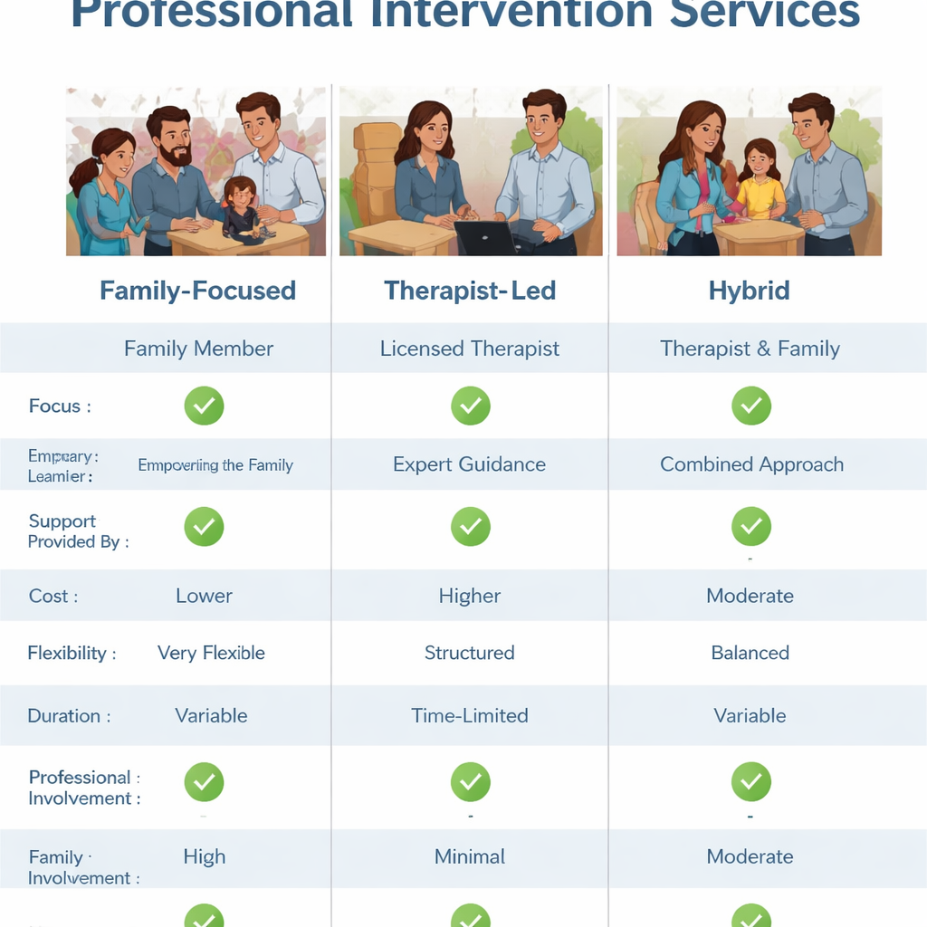 key features comparison of professional intervention services