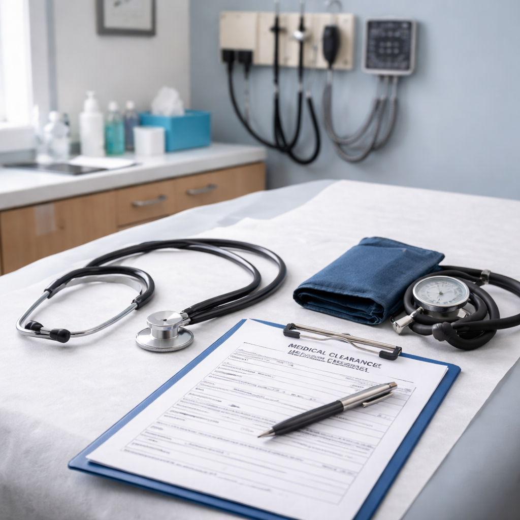 medical clearance assessment same day rehab admission process